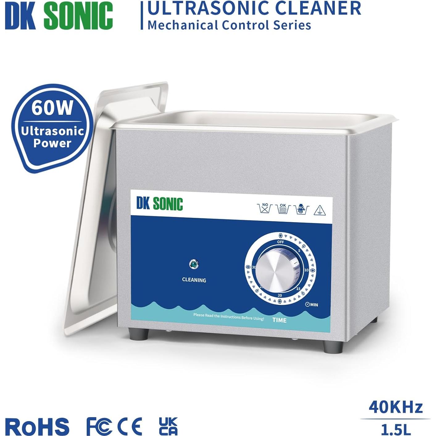 Limpiador Ultrasónico DK SONIC 1.5L 60W Acero Inoxidable
