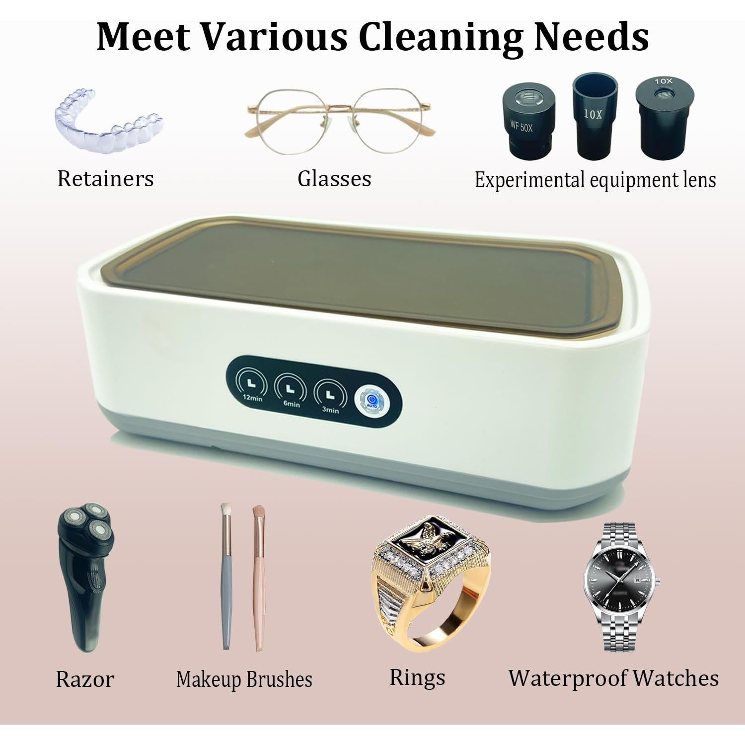 Limpiador Ultrasónico de Joyas Hyhxich JUC-650 650ml 49KHz