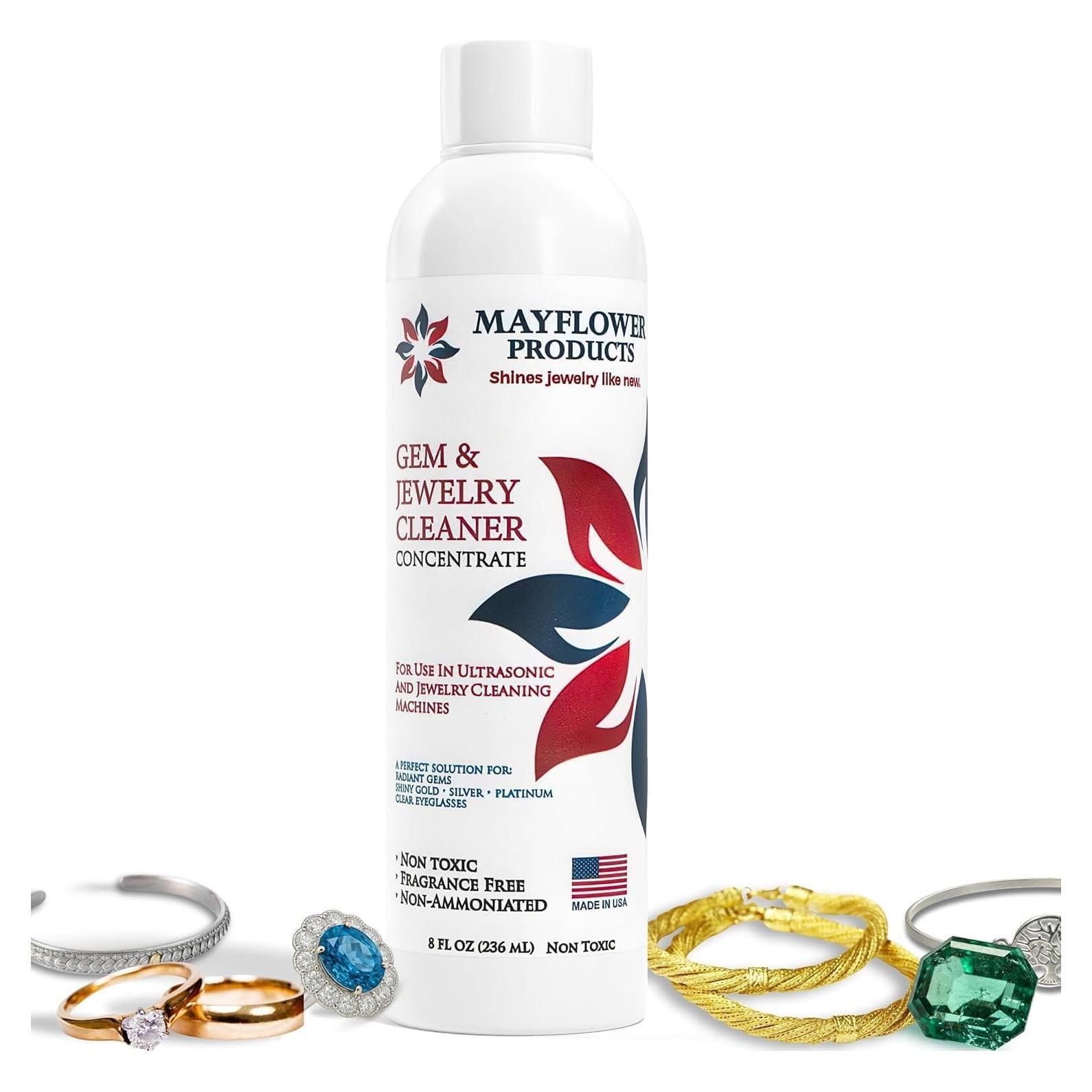 Limpiador de Joyas Mayflower 236 ml No Tóxico para Ultrasonido