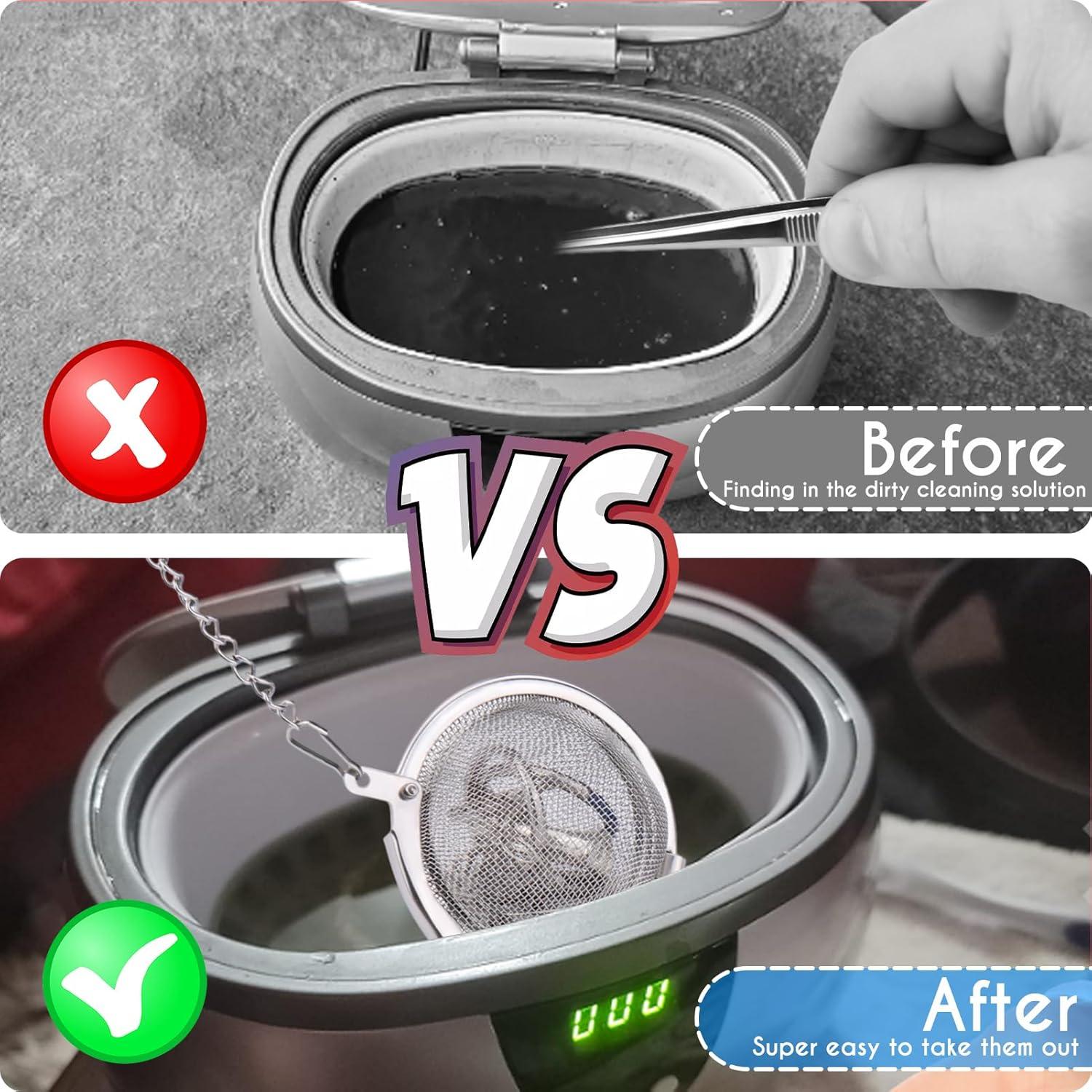 Cesta de Limpieza Ultrasónica AIERSA - 2 Piezas Acero Inoxidable