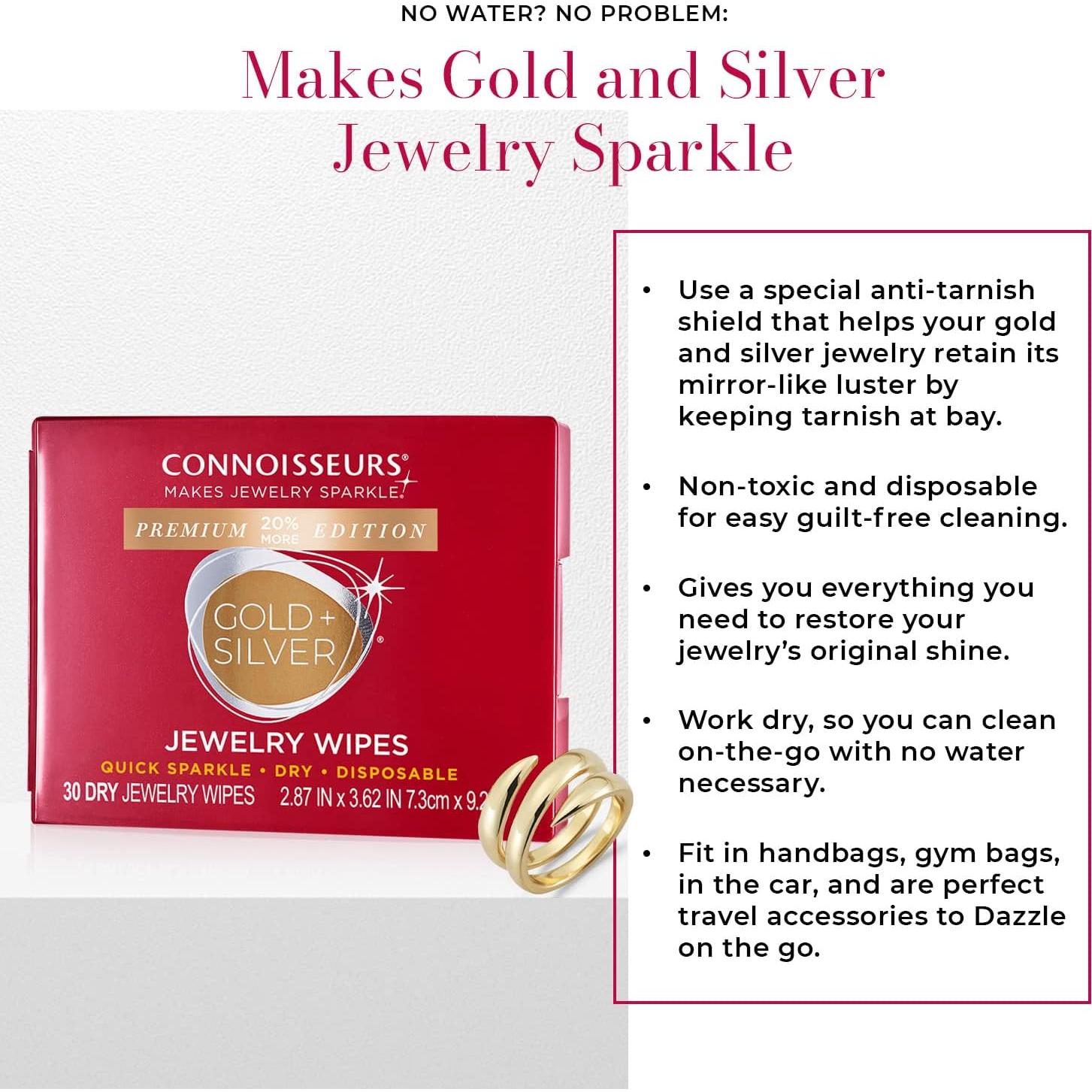 Toallitas de Limpieza de Joyería Connoisseurs 40 Unidades