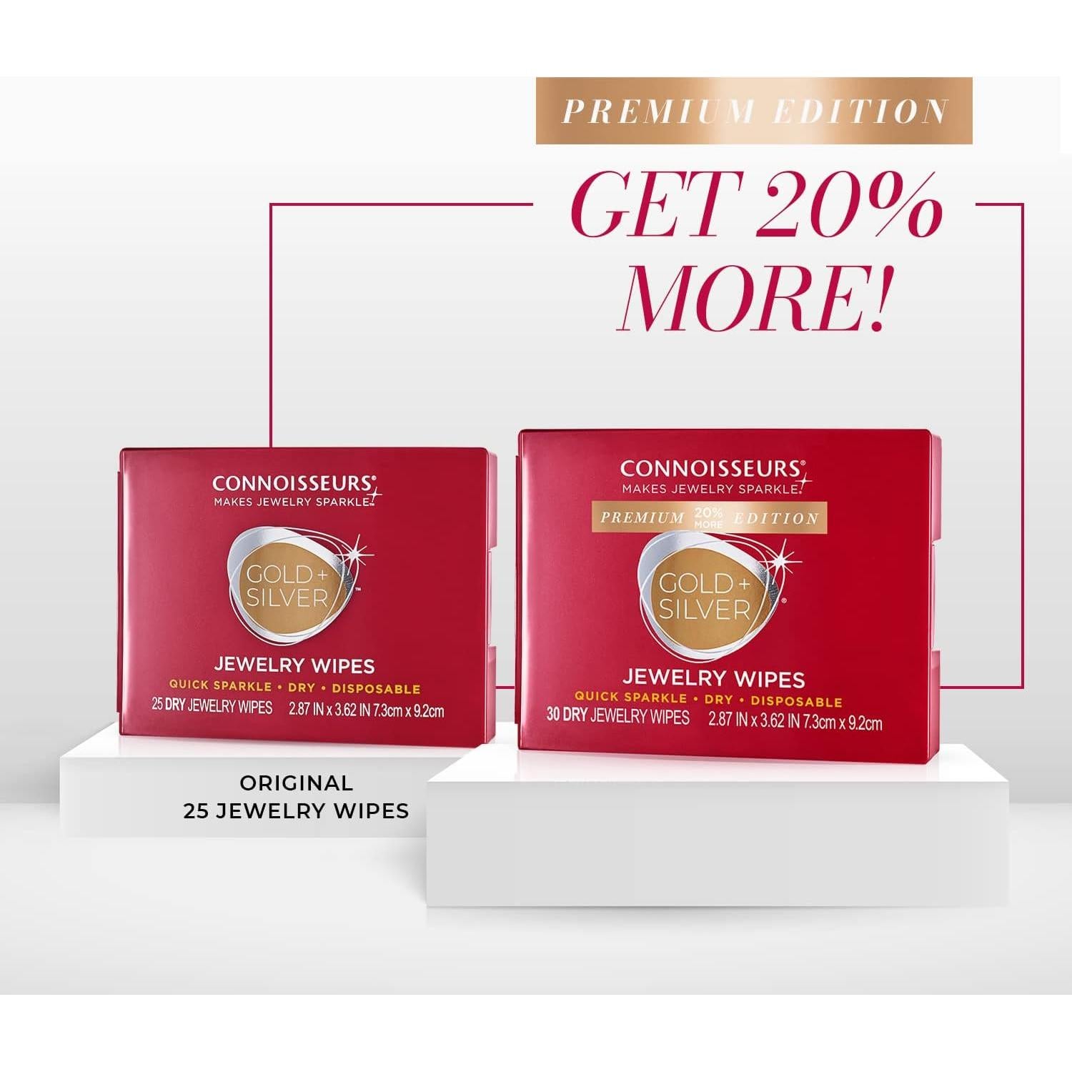 Toallitas de Limpieza de Joyería Connoisseurs 40 Unidades