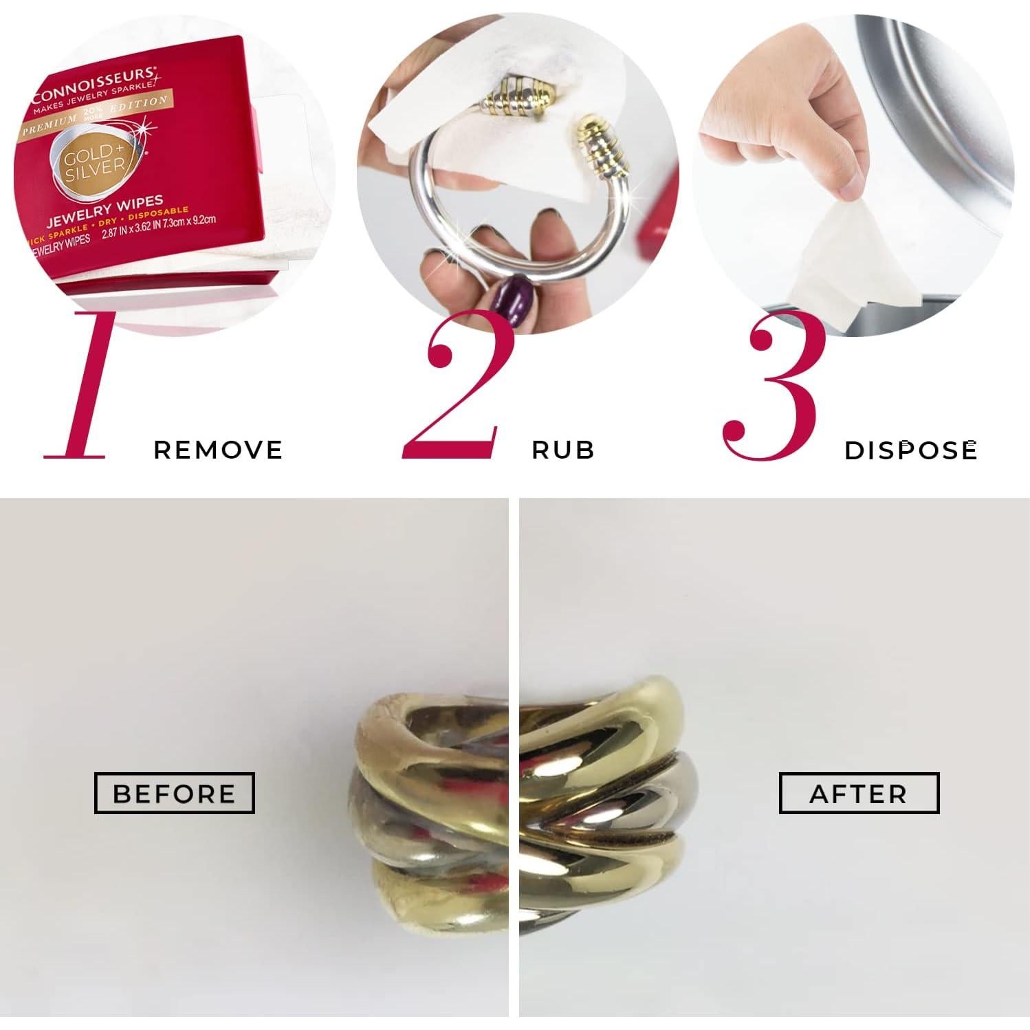 Toallitas de Limpieza de Joyería Connoisseurs 40 Unidades