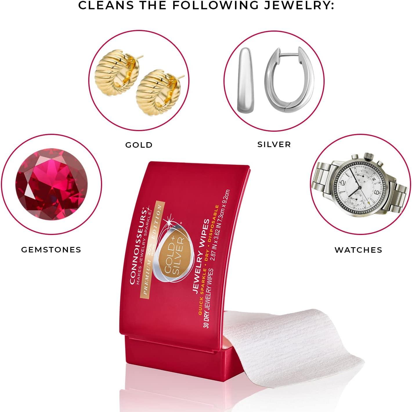 Toallitas de Limpieza de Joyería Connoisseurs 40 Unidades