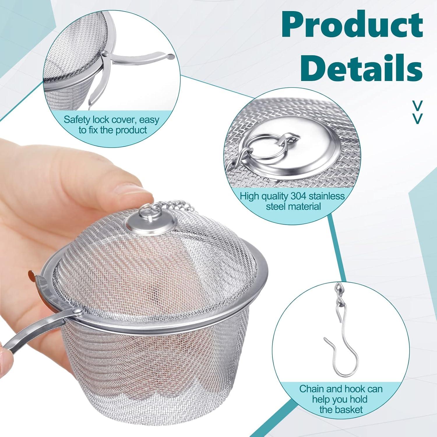 Cestas de limpieza de joyas Rozer 5 Pcs acero inoxidable