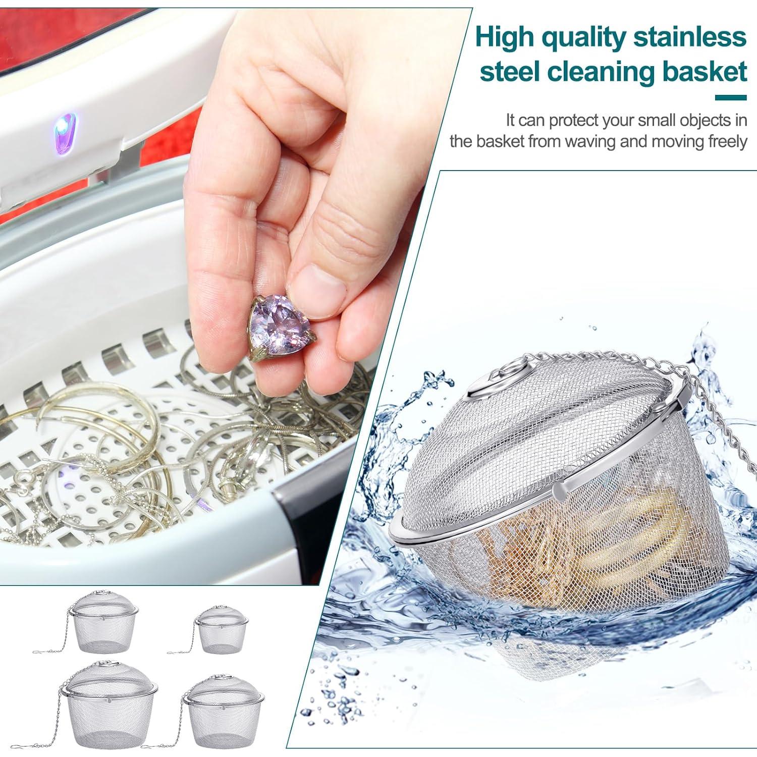 Cestas de limpieza de joyas Rozer 5 Pcs acero inoxidable