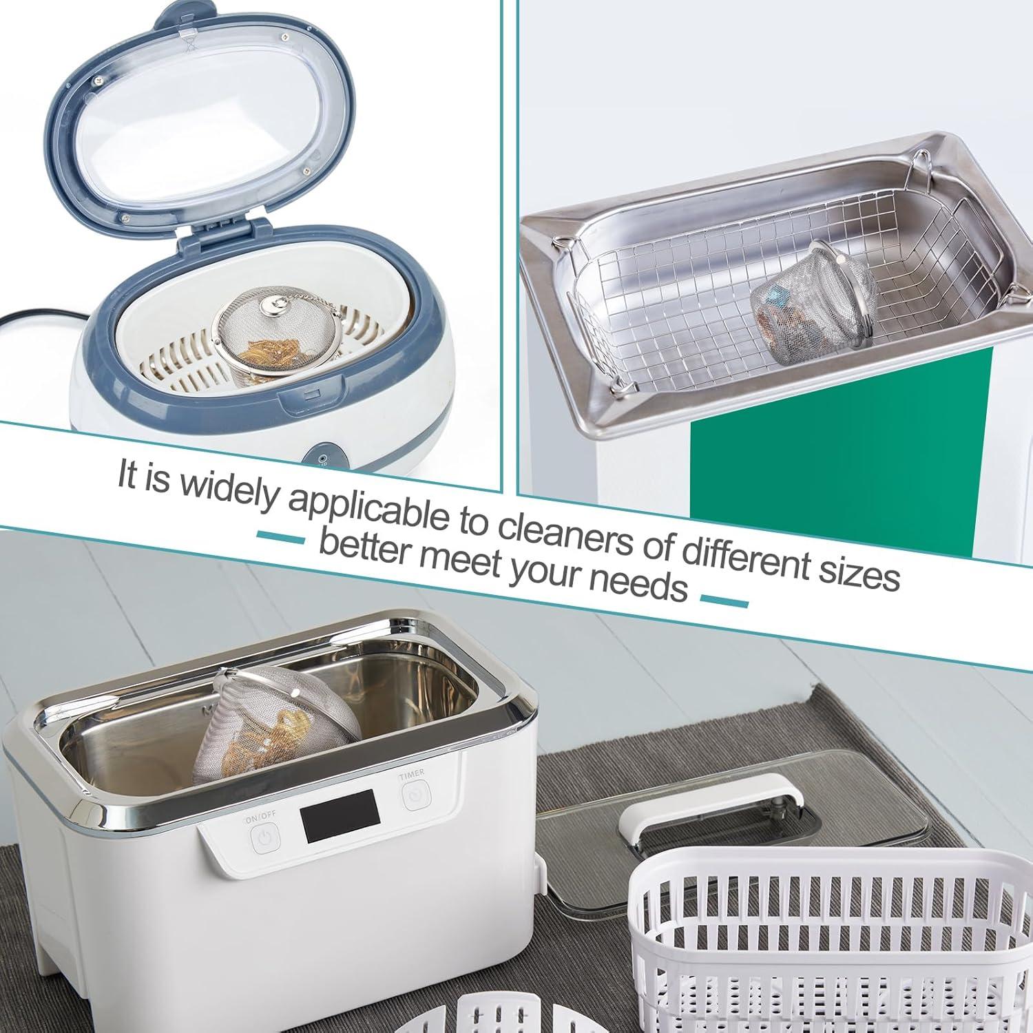 Cestas de limpieza de joyas Rozer 5 Pcs acero inoxidable