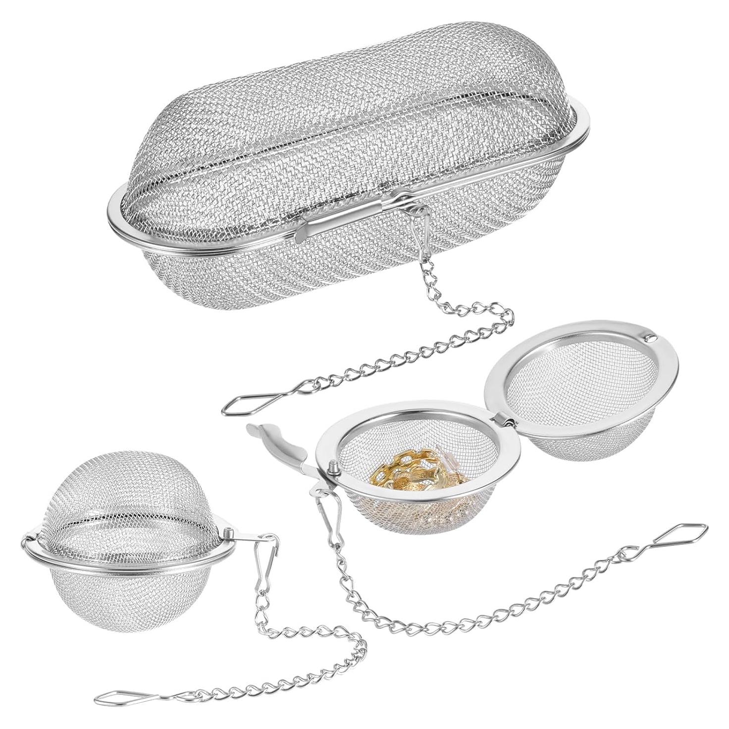 Paquete de 3 Cestas de Limpieza Ultrasónica Bruislard - Acero Inoxidable