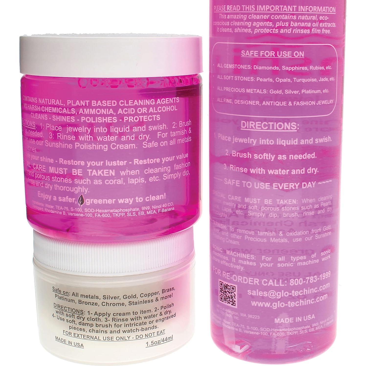 Limpiador de Joyería The Beadsmith 4oz + Recarga 6oz + Crema 1.5oz