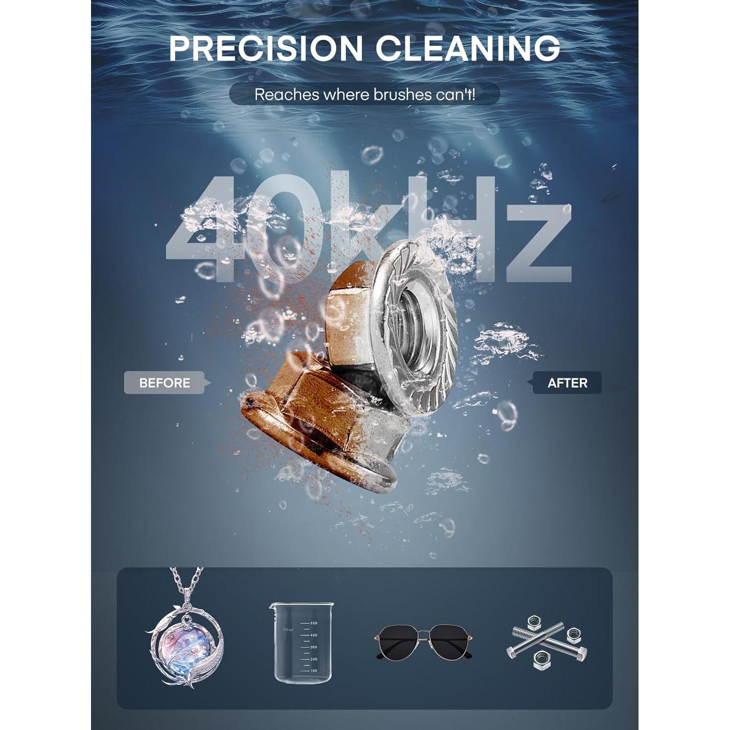 Limpiador Ultrasónico FOHERE JX-031S 6.5L 180W con Calentador