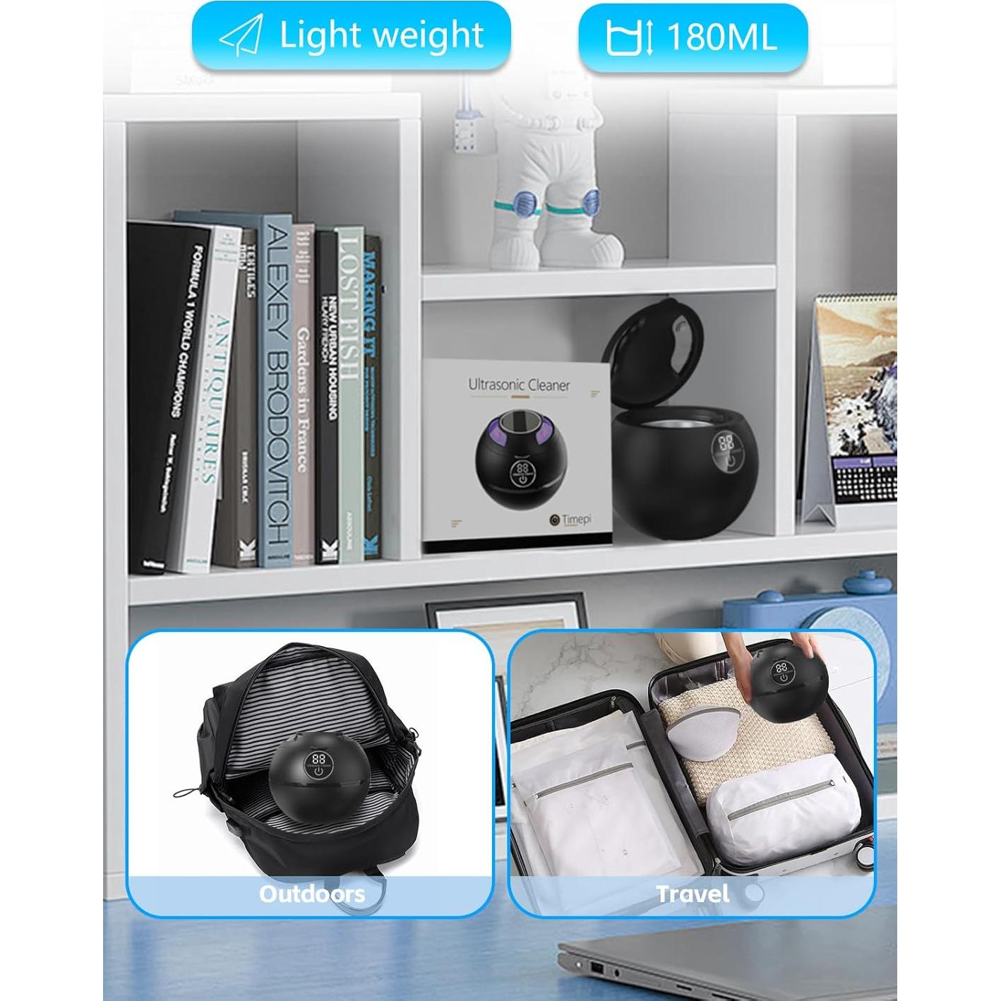 Limpiador Ultrasónico SENYUHAI 180ml para Dentaduras y Joyería