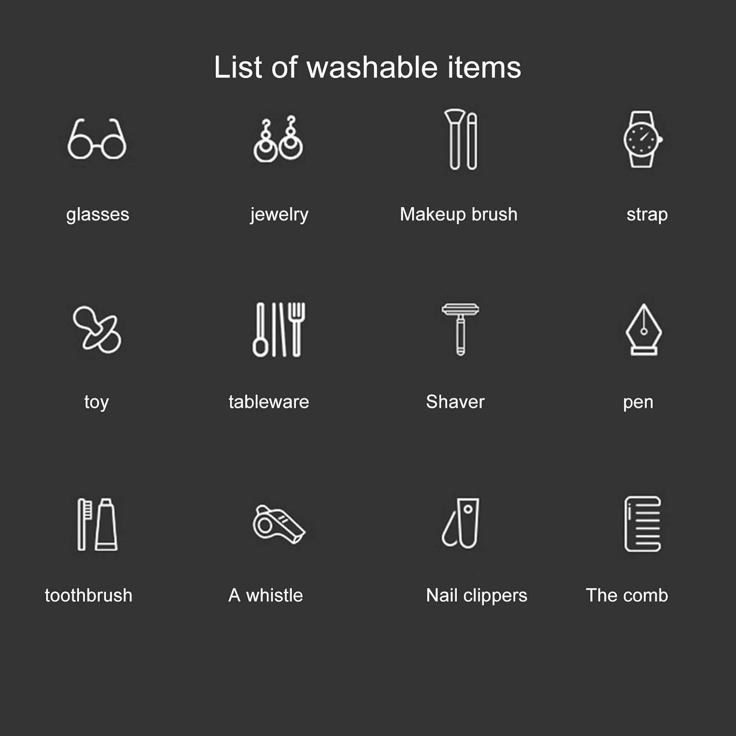 Limpiador Ultrasónico de Joyas Yuecoom Portátil 600ml