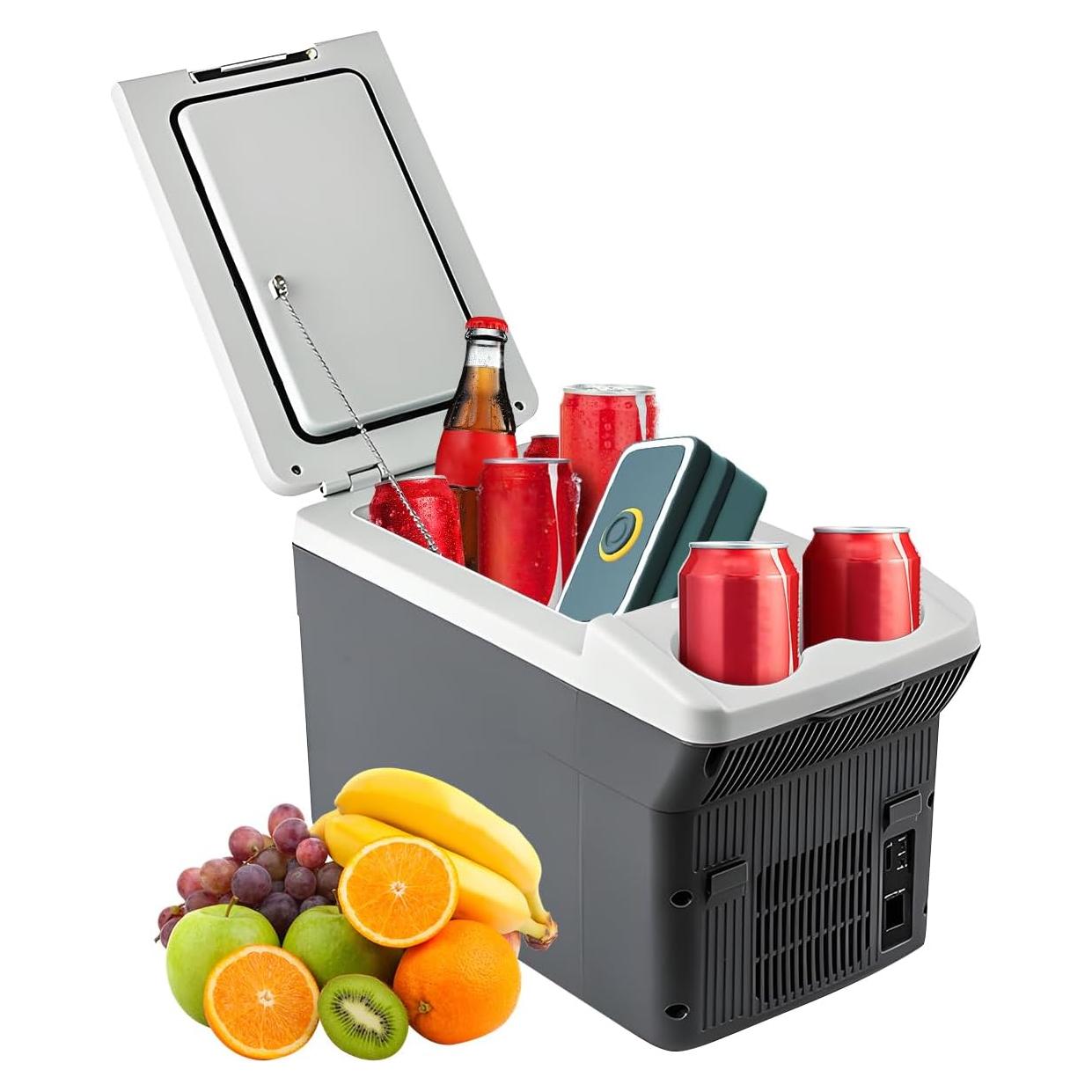 12L/Quart Electric Cooler & Warmer - Portable Car Refrigerator 12 Volt DC Car Fridge with Dual-Temp Control (41°F~149°F) Car Fridge 12V Refrigerator for Camping, Travel & Road Trips,RV, Boat