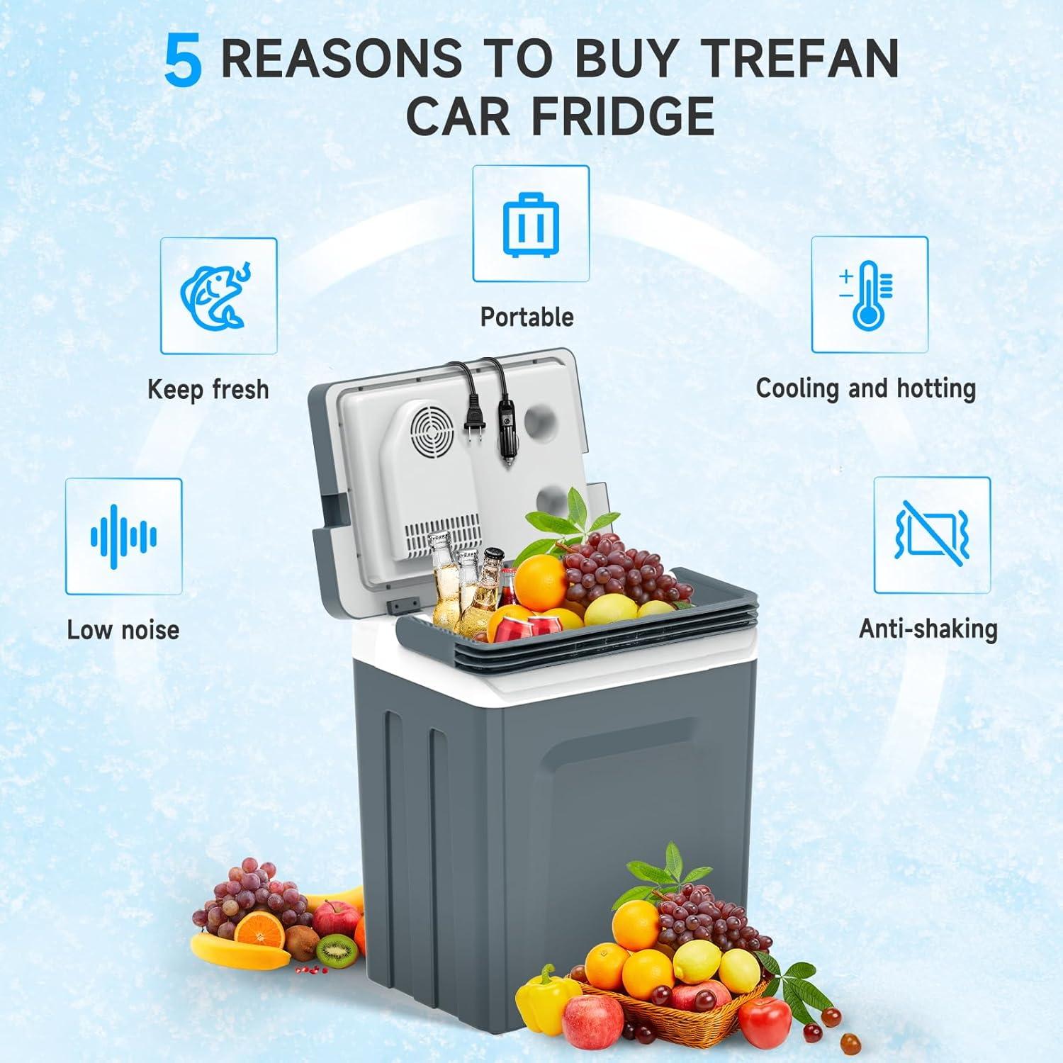 Enfriador y Calentador Eléctrico SHAREWIN 30L Portátil Gris