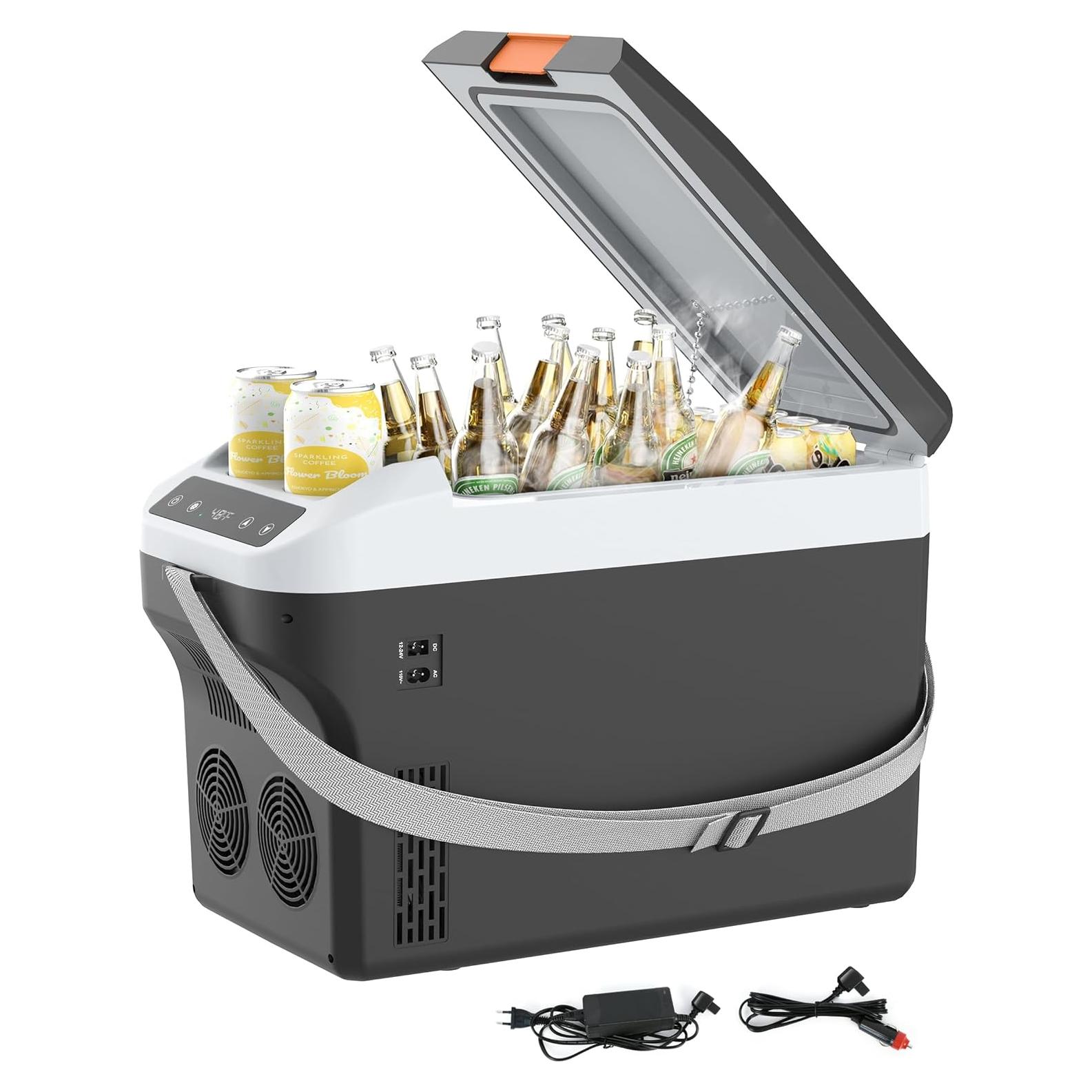 Refrigerador Portátil Eléctrico 12V Kikihuose 22L Gris