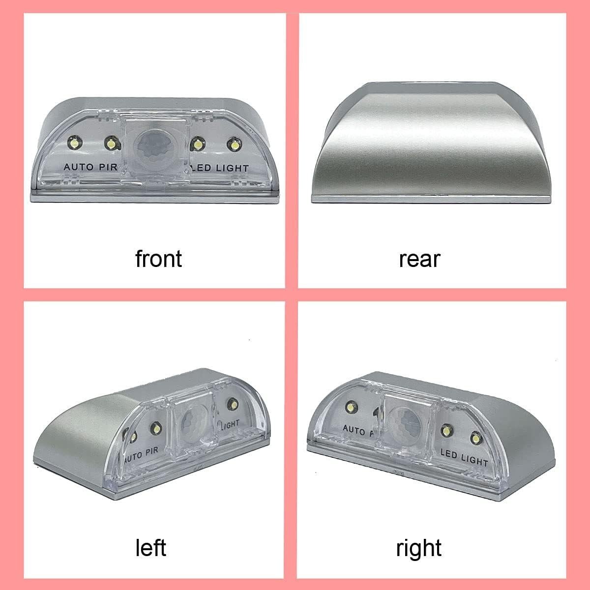 Detector de Movimiento Infrarrojo Inalámbrico DEEIRAO LED Plata
