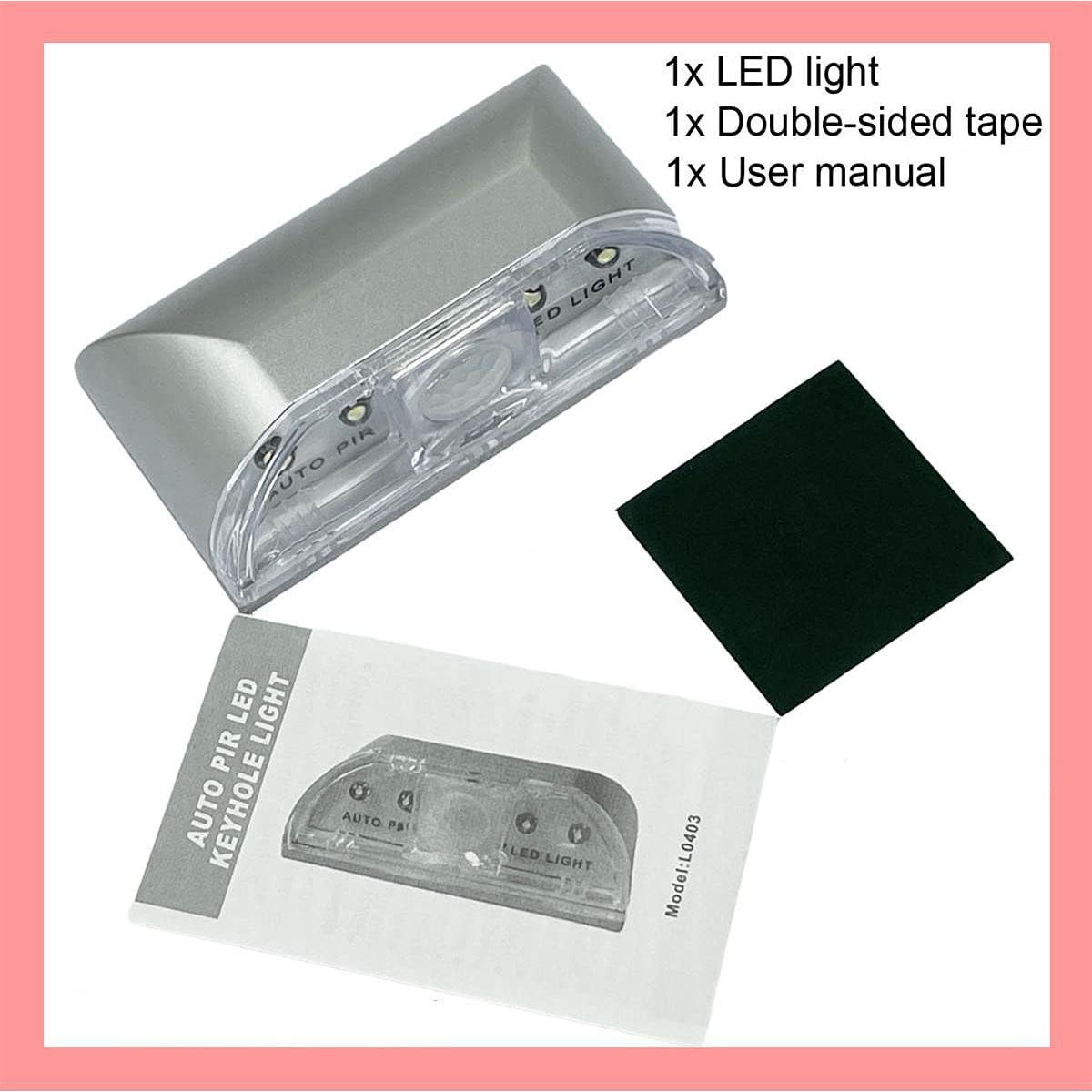 Detector de Movimiento Infrarrojo Inalámbrico DEEIRAO LED Plata