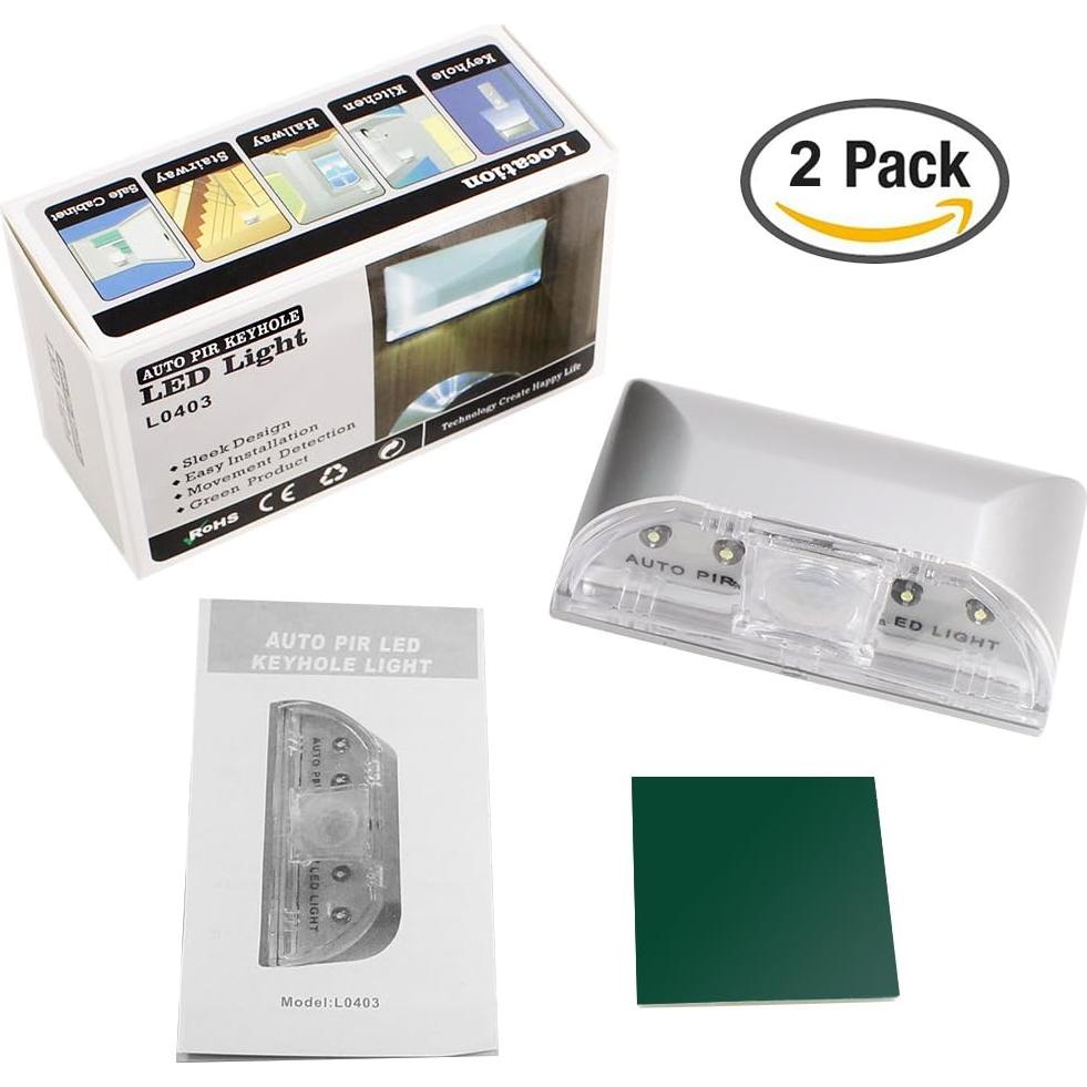 Luz de Llave Inalámbrica SENHAI con Sensor de Movimiento y 4 LED