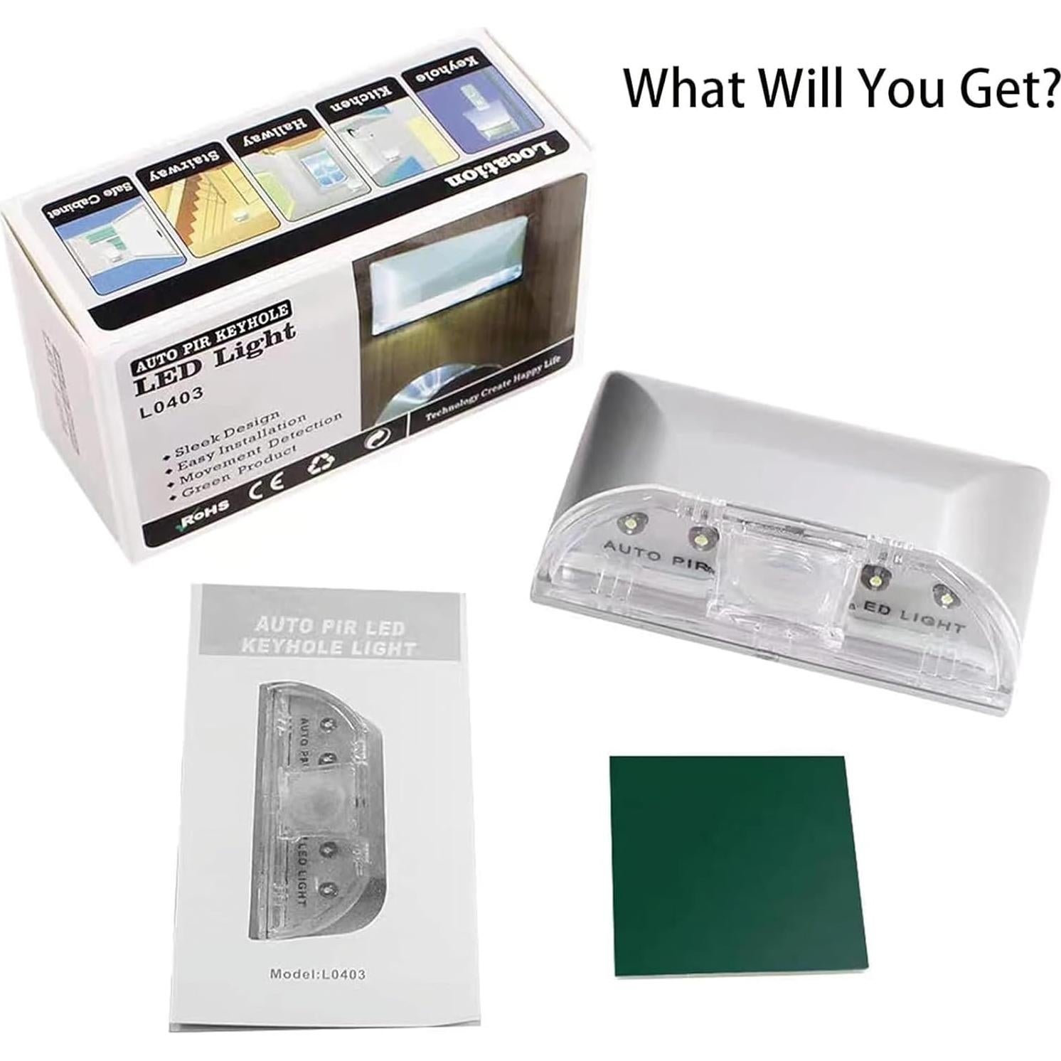 Luz de Llave con Sensor de Movimiento Yxflz LED Plata