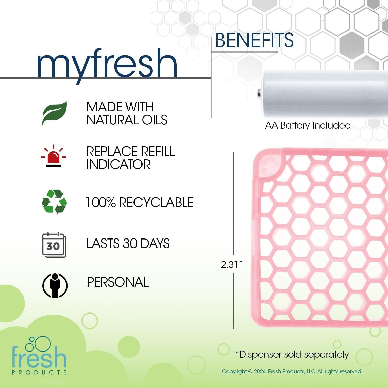 Ambientador Personal myfresh Brisa Marina 6 pk - Tecnología Seca