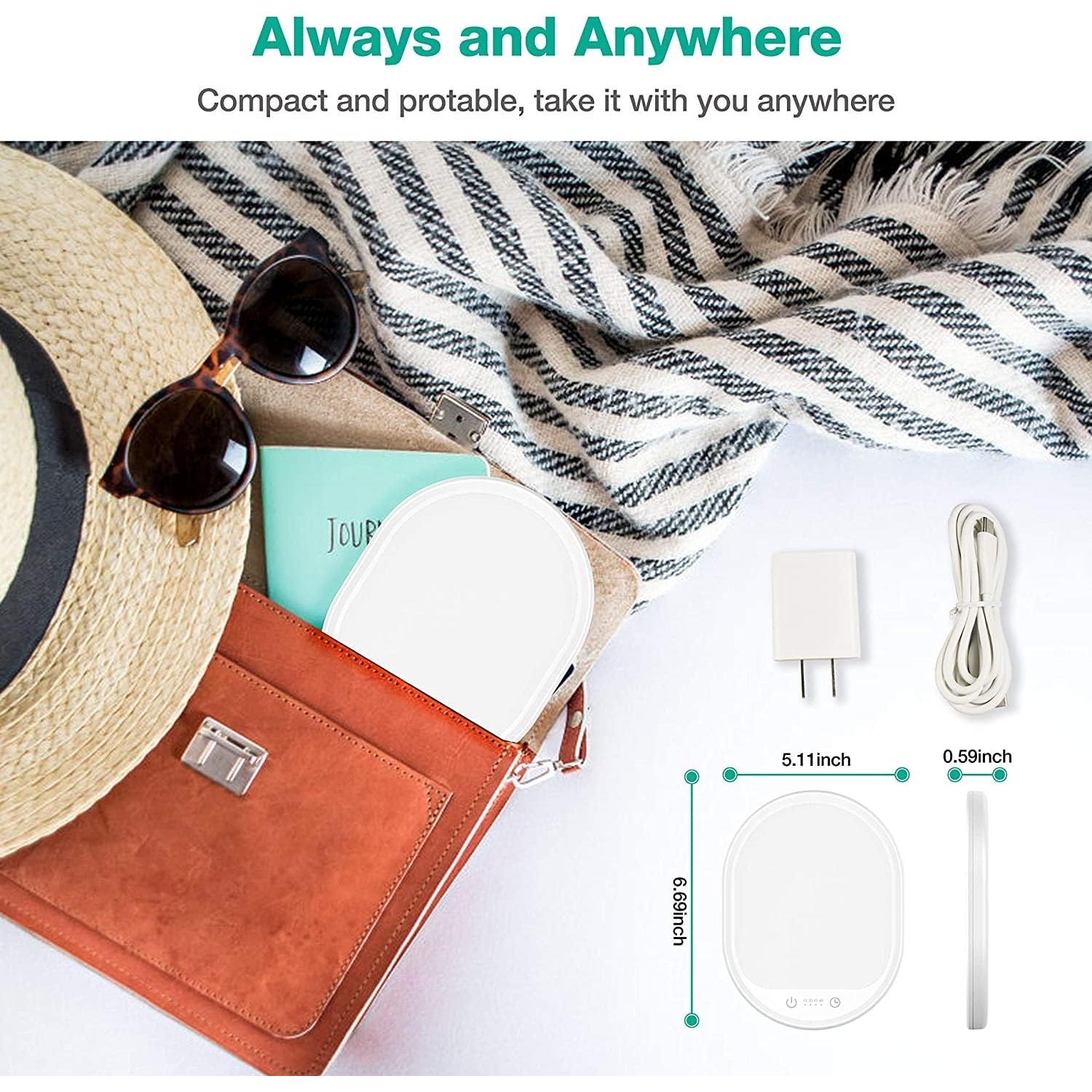 Lámpara de Terapia de Luz Erligpowht 10000 Lux Control Táctil