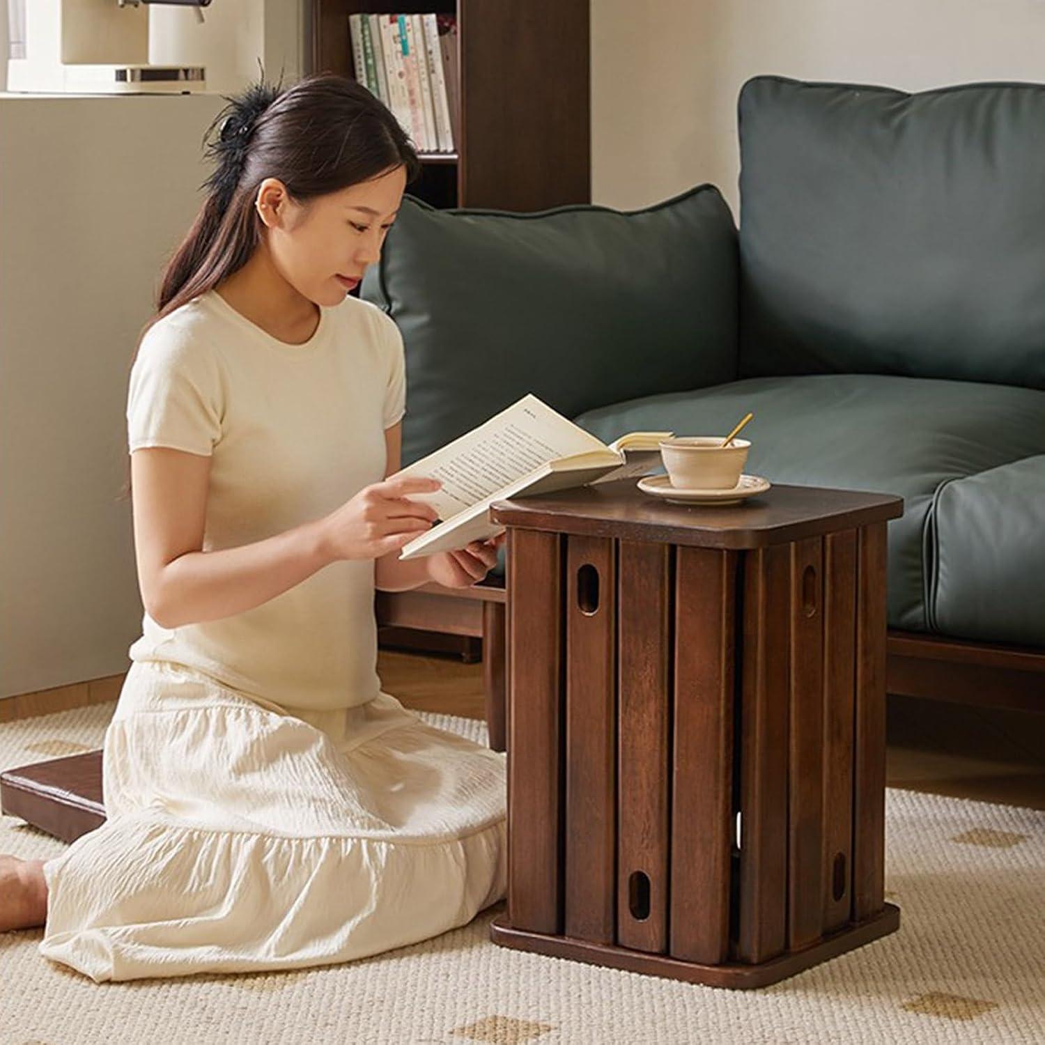 Juego de Taburetes Apilables de Madera Genérico 4 Piezas