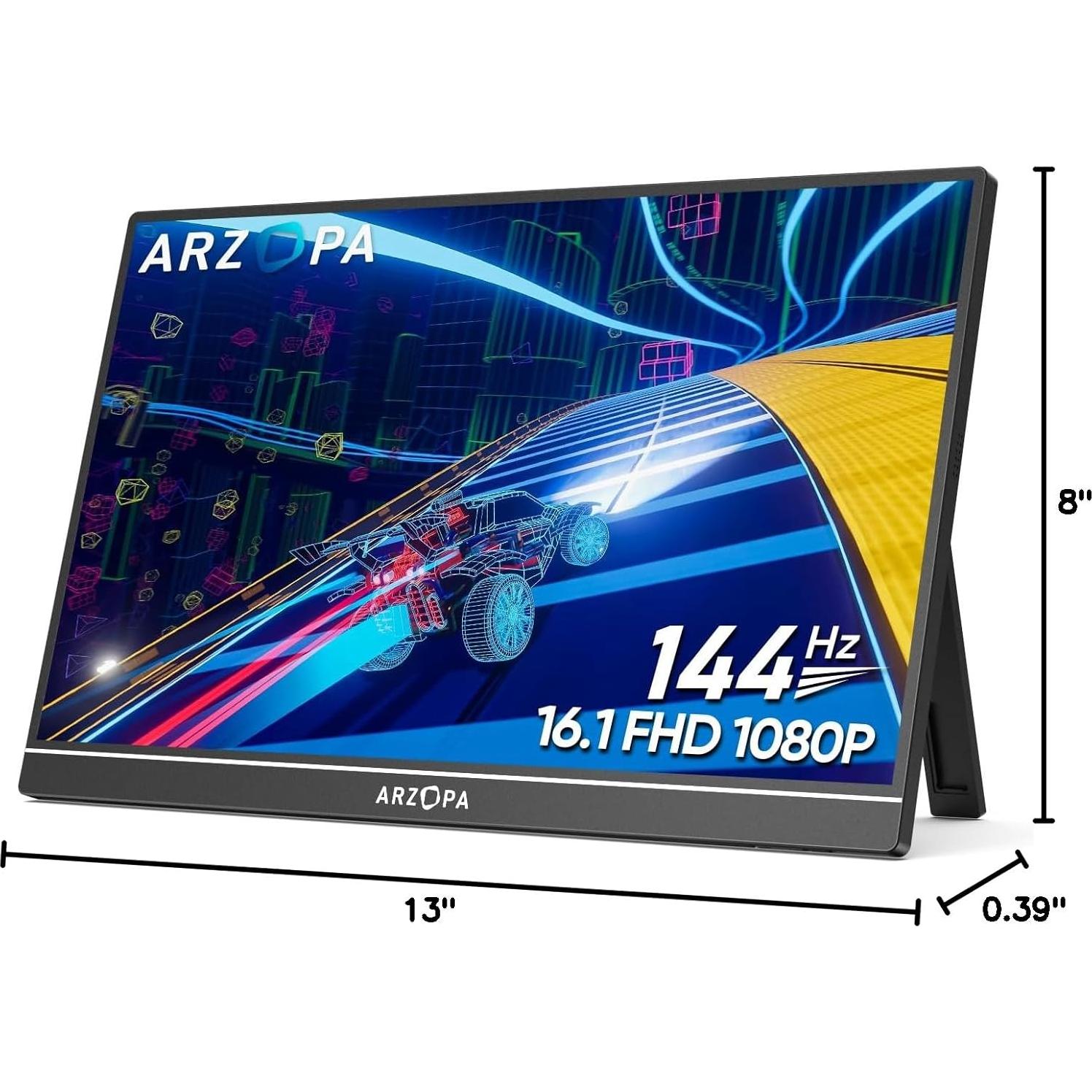 Monitor Portátil ARZOPA Z1FC 16.1" 144Hz FHD IPS