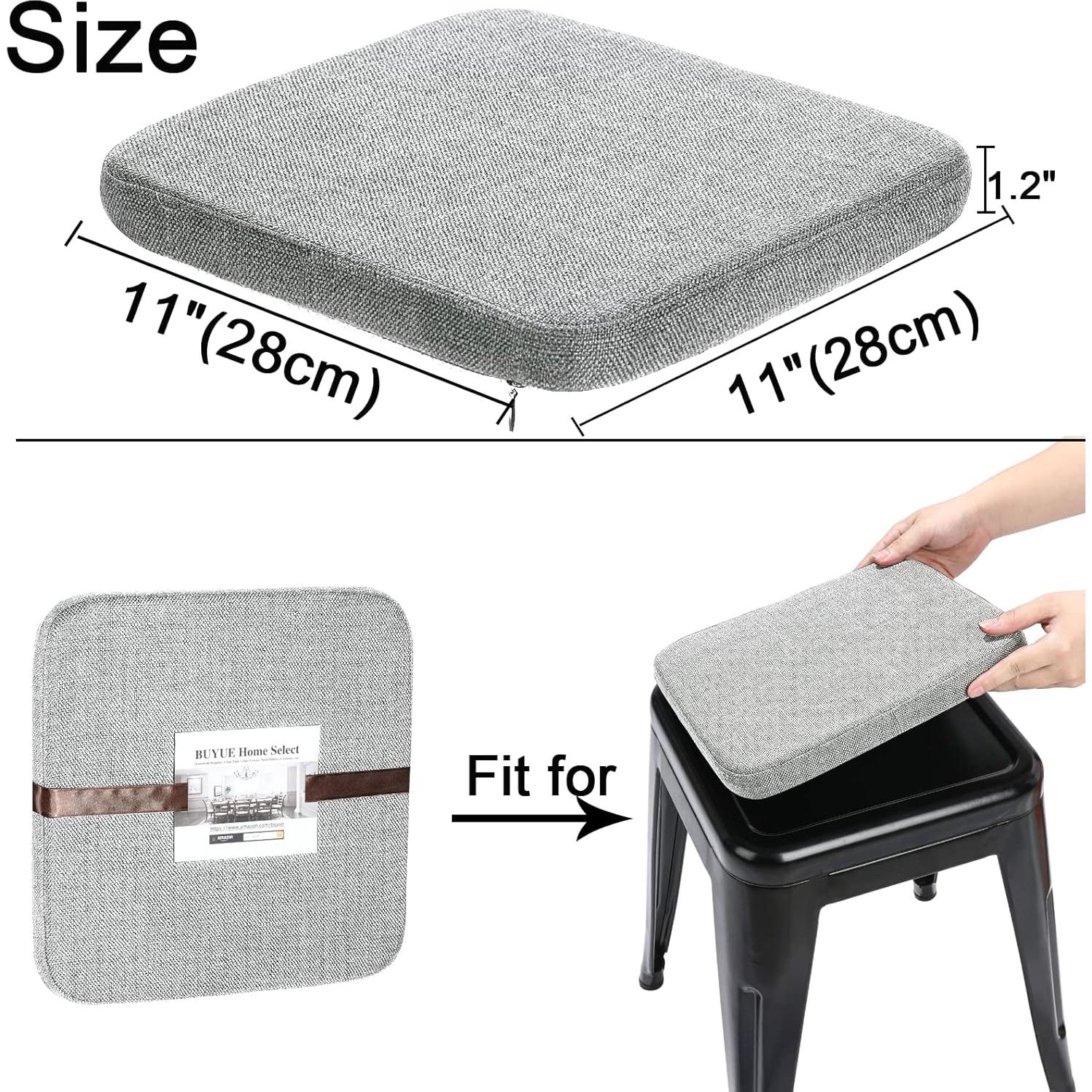 Cojines de Barra de Taburete BUYUE 4 Pcs Antideslizantes 27.94 cm