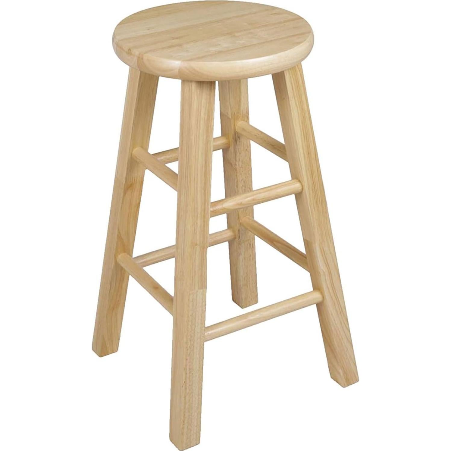 Juego de 4 Taburetes de Cocina PJ Wood 61 cm Natural