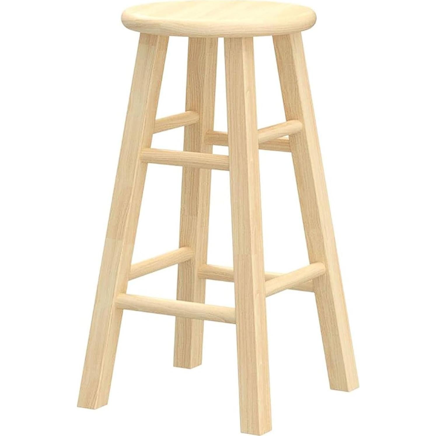 Juego de 4 Taburetes de Cocina PJ Wood 61 cm Natural