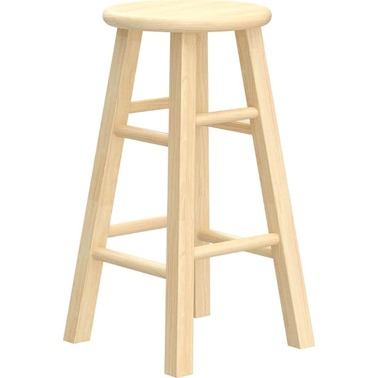 Juego de 4 Taburetes de Cocina PJ Wood 61 cm Natural