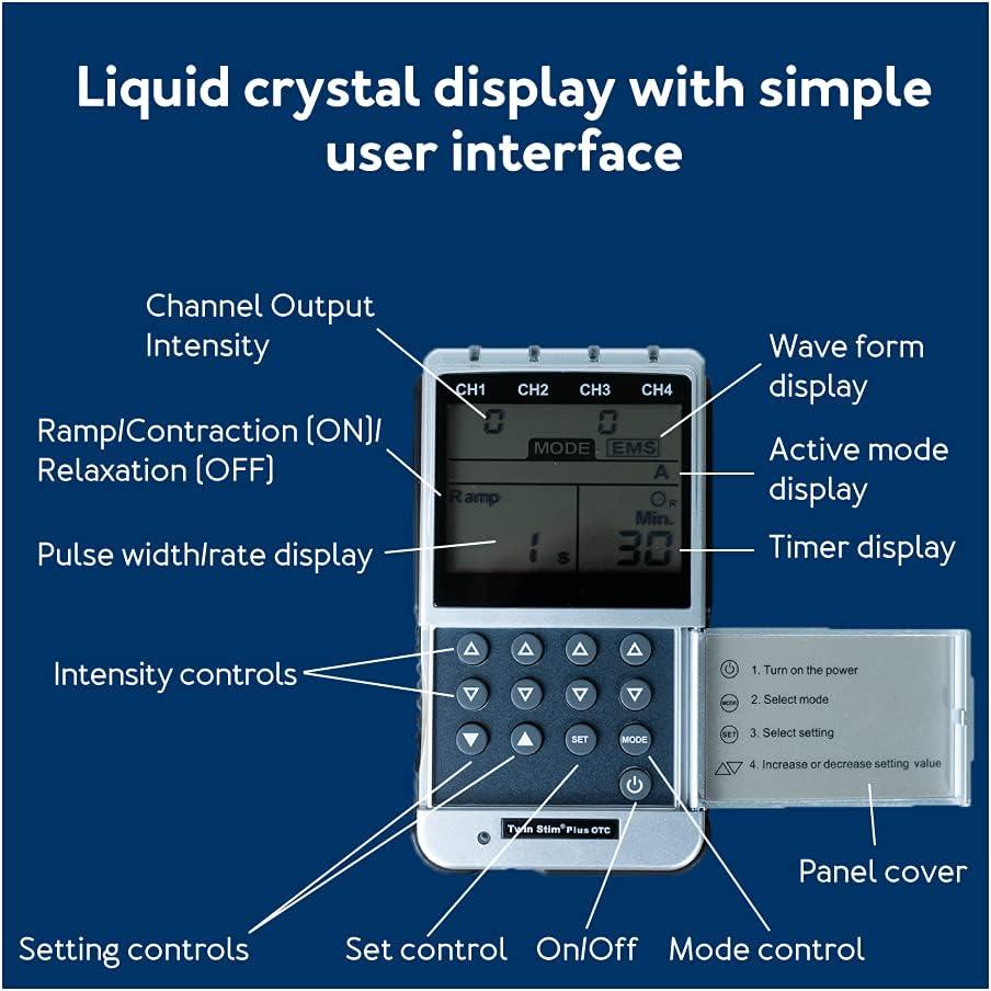Estimulador Muscular EMS y TENS Roscoe Medical 4 Canales