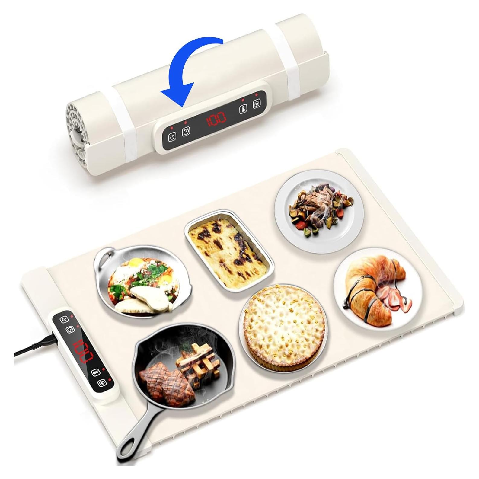 Alfombrilla Calentadora de Comida Ruidee 25.4x12.7cm Beige