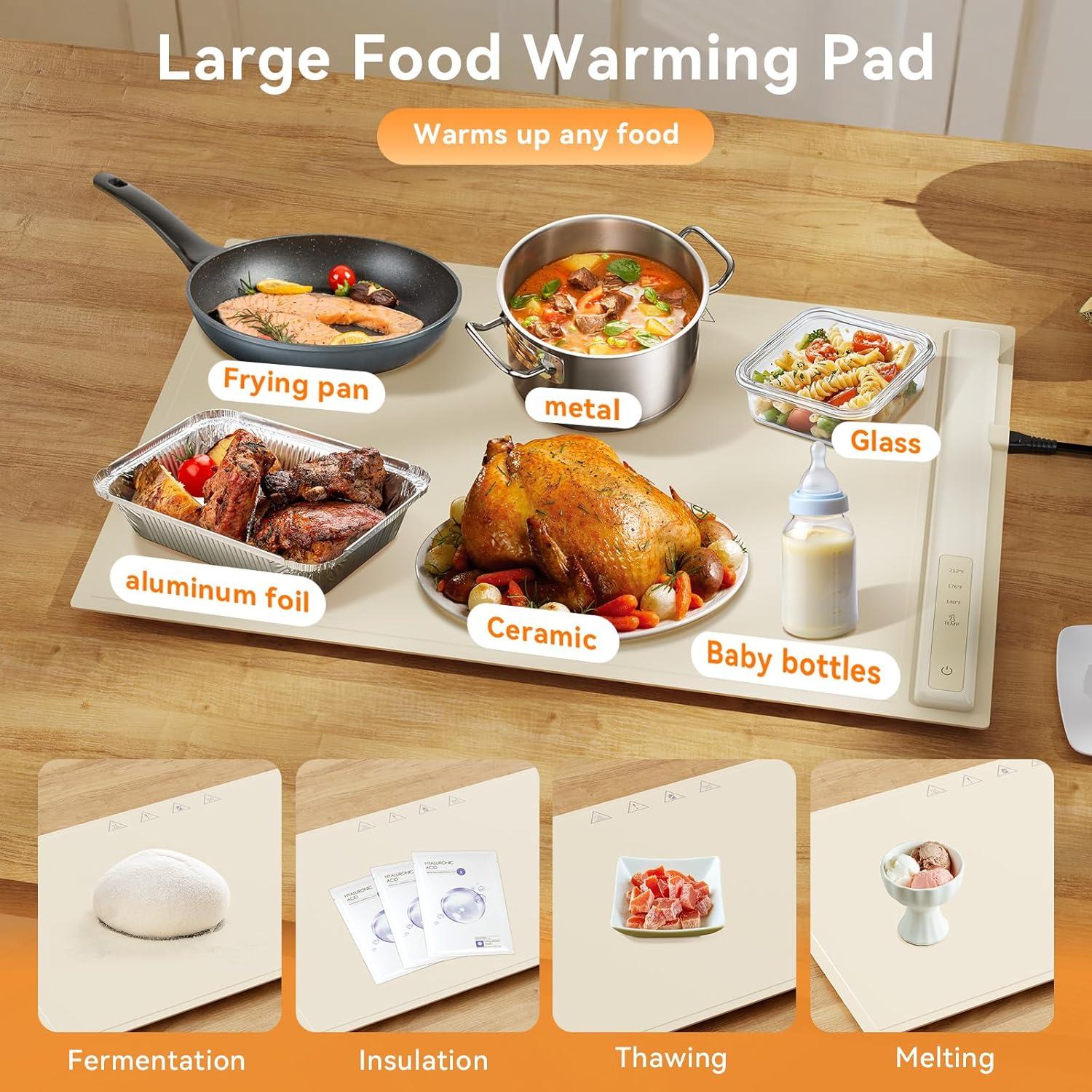 Bandeja Calentadora Eléctrica WOVAZUS 350W 3 Temperaturas