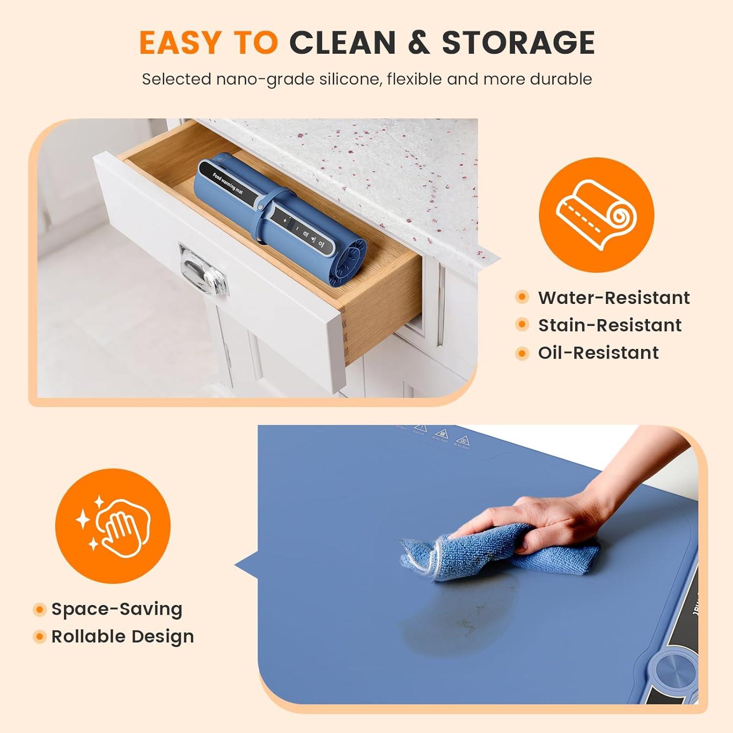 Alfombrilla Calentadora Eléctrica Turniton 60x38cm 330W 9 Niveles