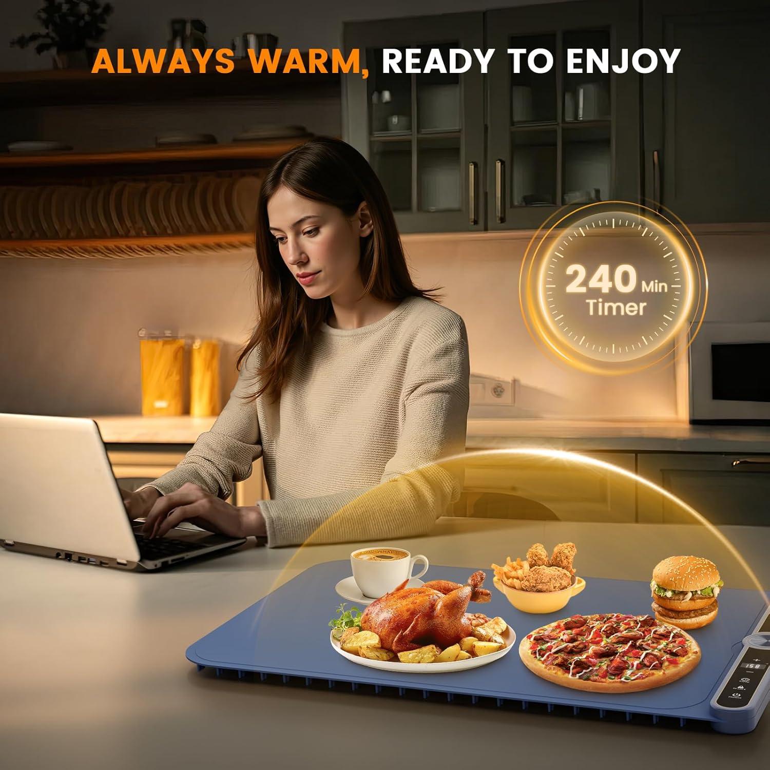 Alfombrilla Calentadora Eléctrica Turniton 60x38cm 330W 9 Niveles