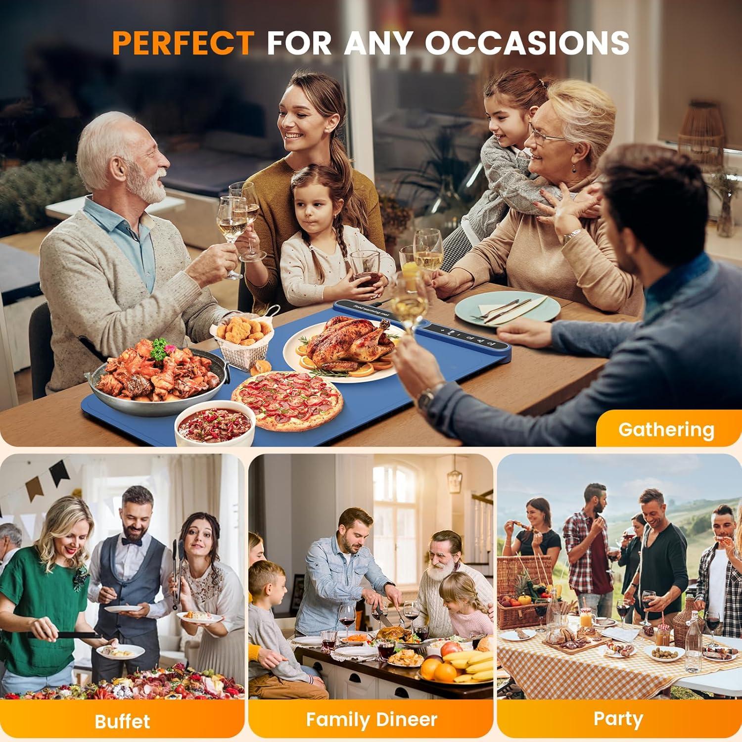 Alfombrilla Calentadora Eléctrica Turniton 60x38cm 330W 9 Niveles