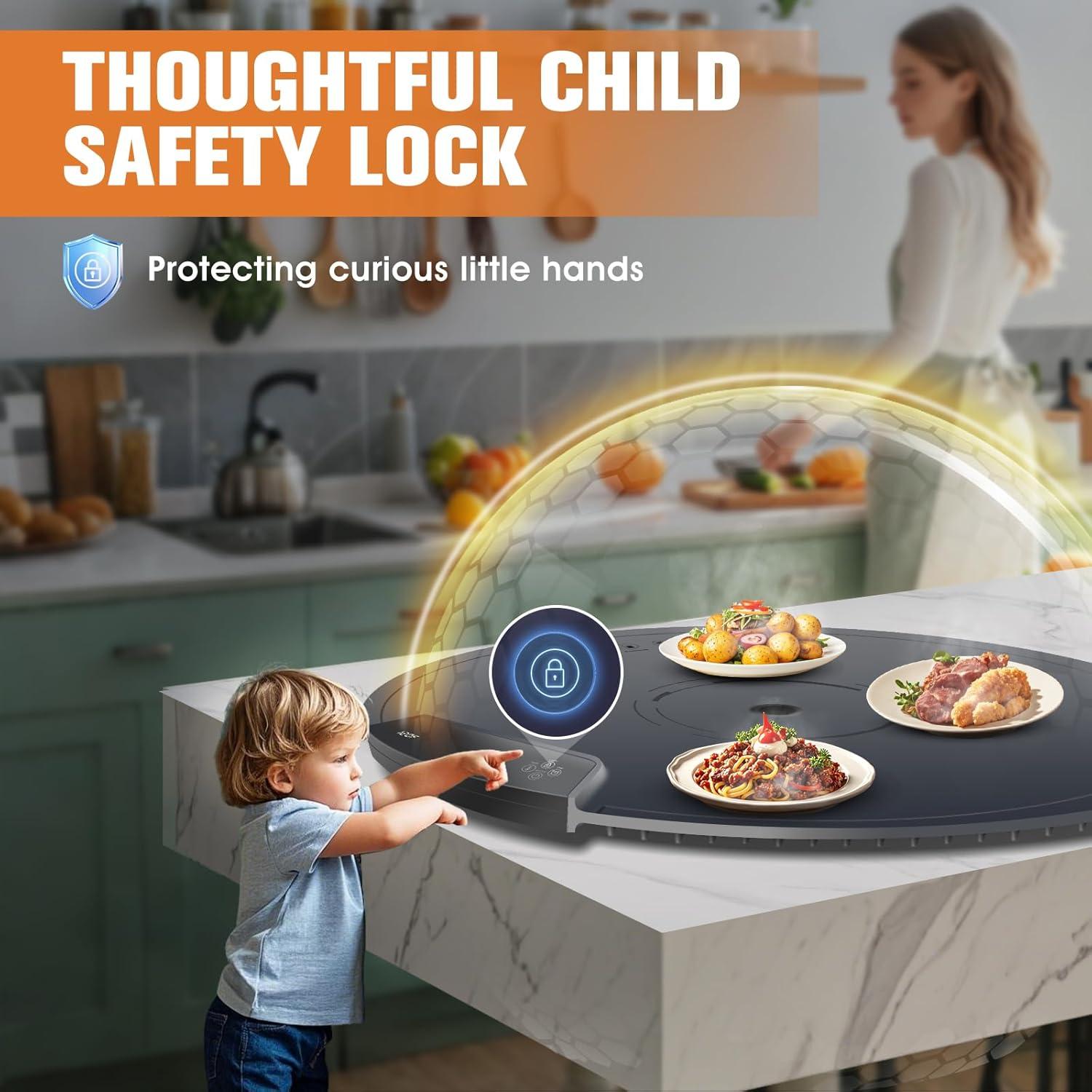 Alfombrilla Calentadora de Comida LuxPool 65 cm 300W Plegable