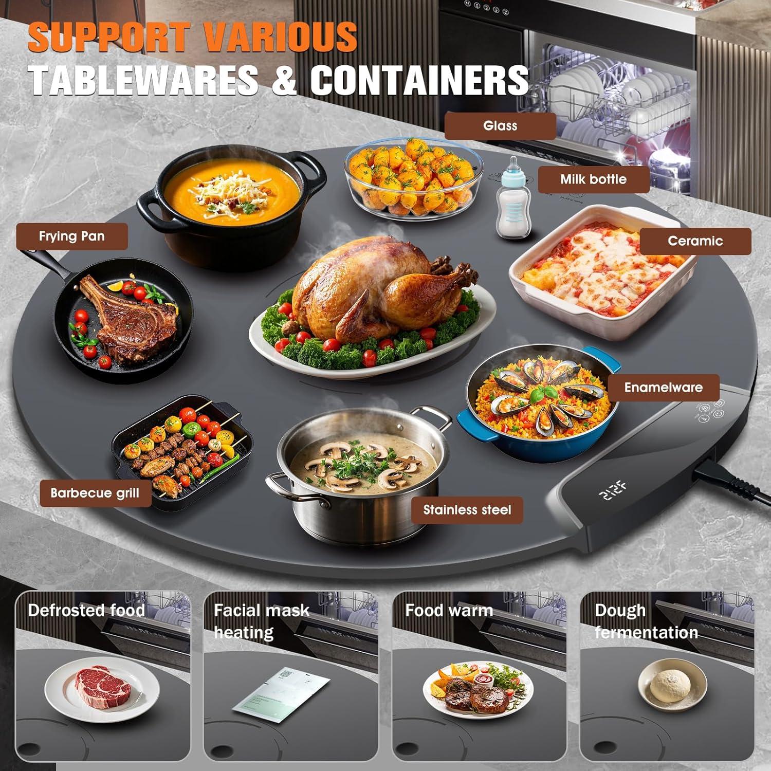 Alfombrilla Calentadora de Comida LuxPool 65 cm 300W Plegable