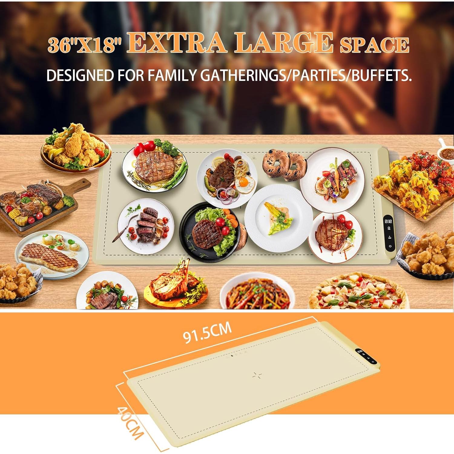 Alfombrilla Calentadora Eléctrica Flylipu Extra Grande 91.4x45.7cm