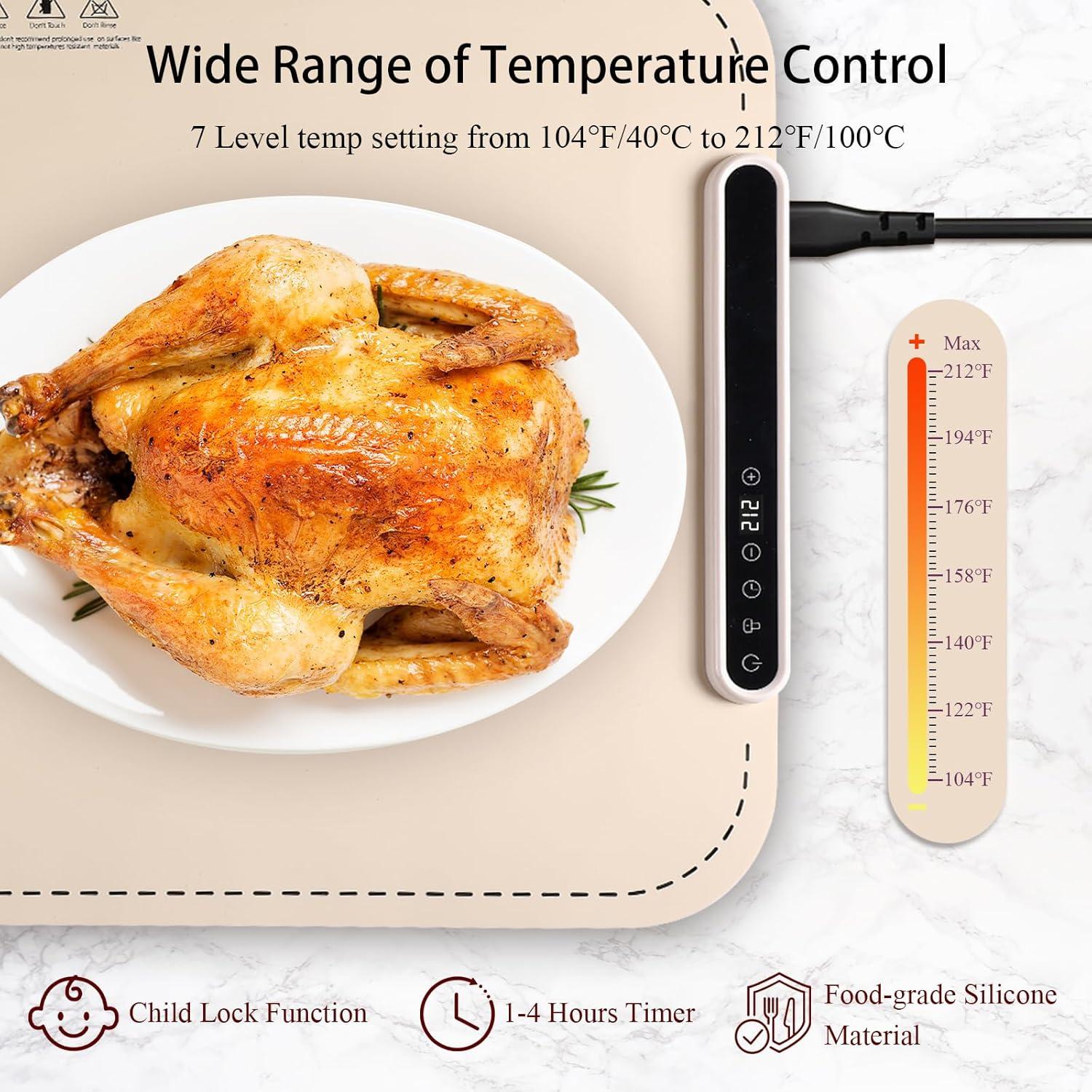 Alfombrilla Calentadora SORON Grande con Temporizador y Aislamiento