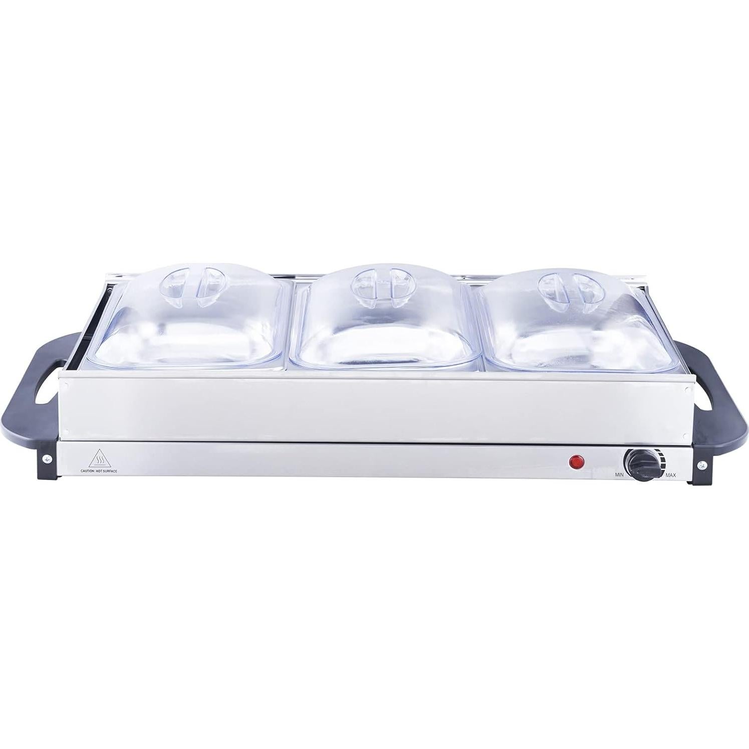 Bandeja Calentadora Eléctrica VEVOR 7.5L Acero Inoxidable