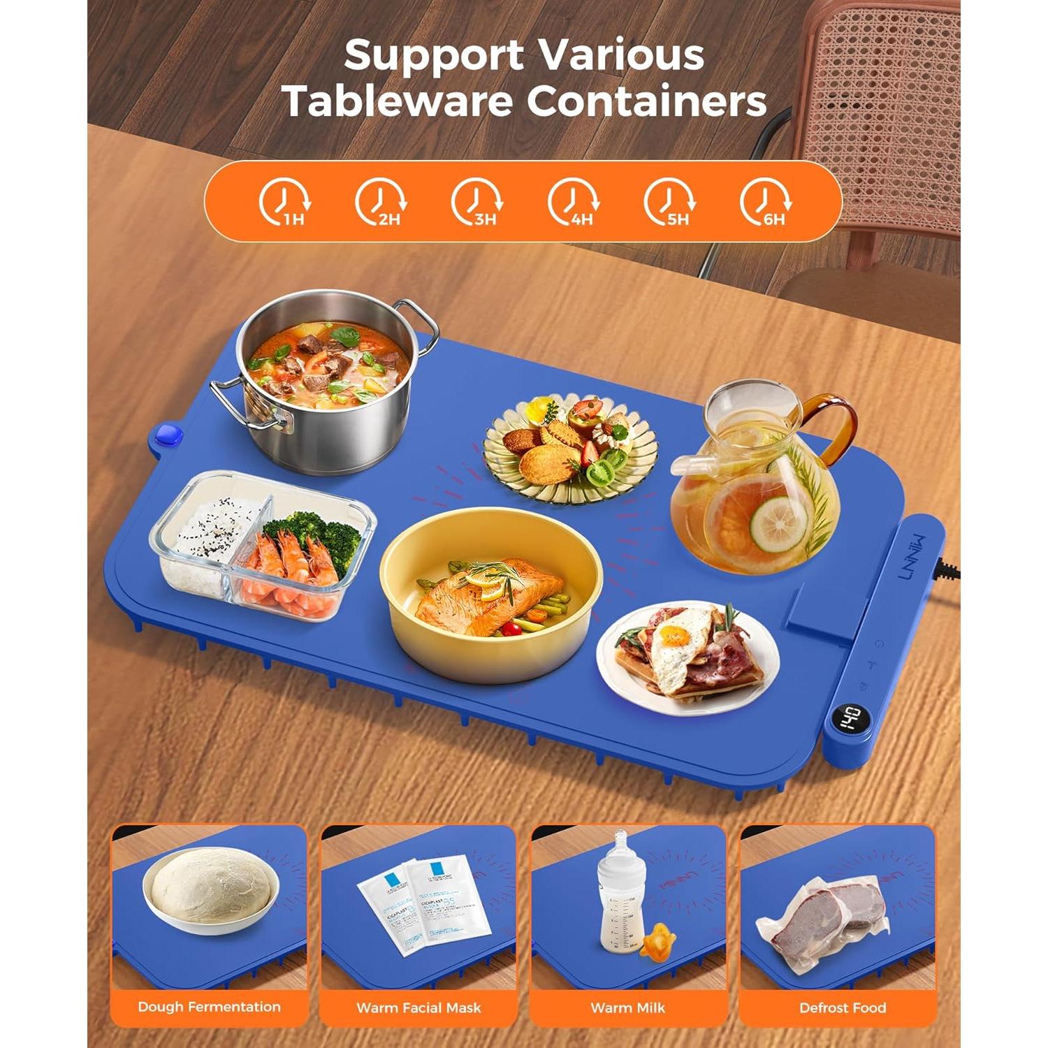 Alfombrilla Calentadora de Comida LNNIW 65.5x36.8cm 420W
