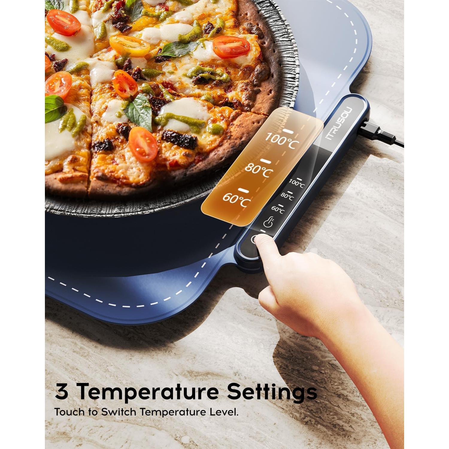 Bandeja Calentadora Eléctrica iTrusou BW402 - 44cm, 3 Temperaturas