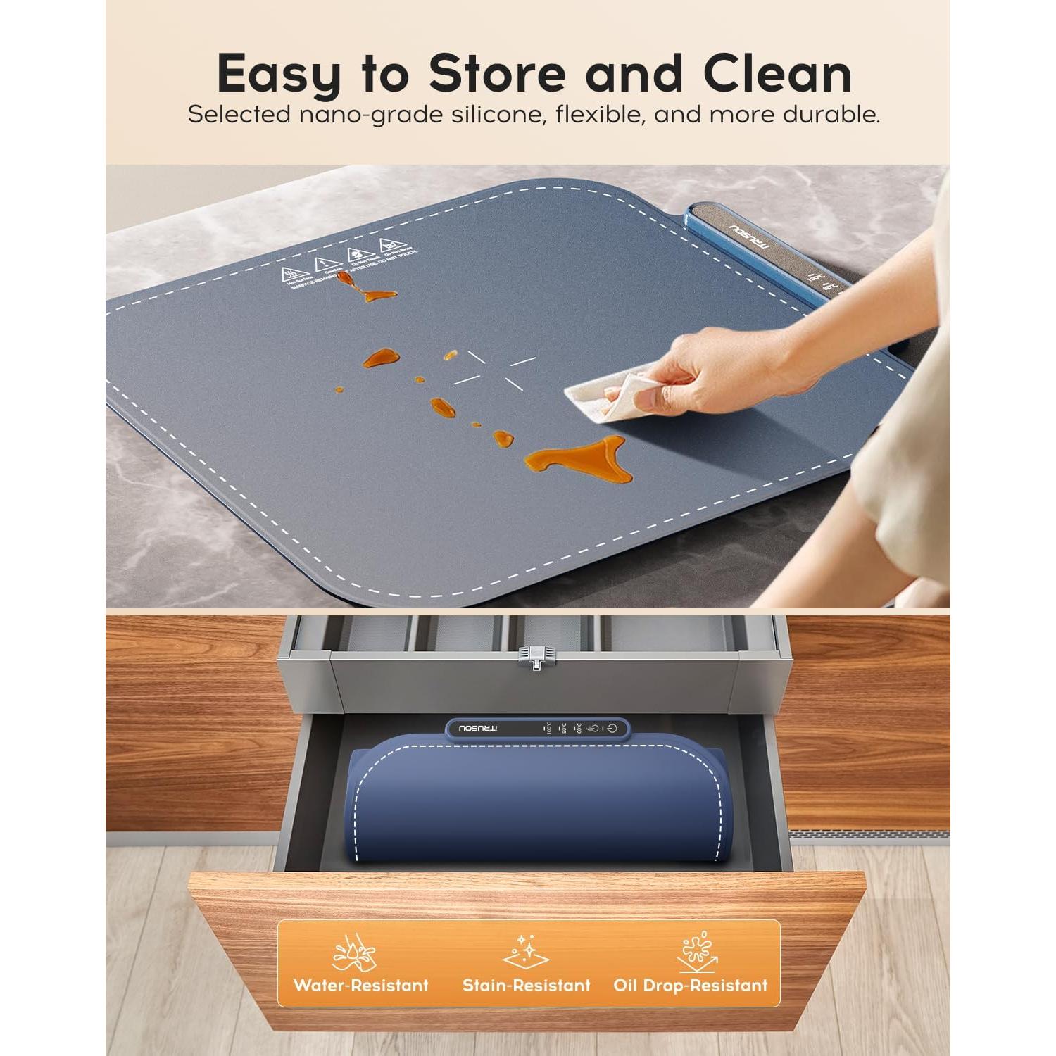 Bandeja Calentadora Eléctrica iTrusou BW402 - 44cm, 3 Temperaturas