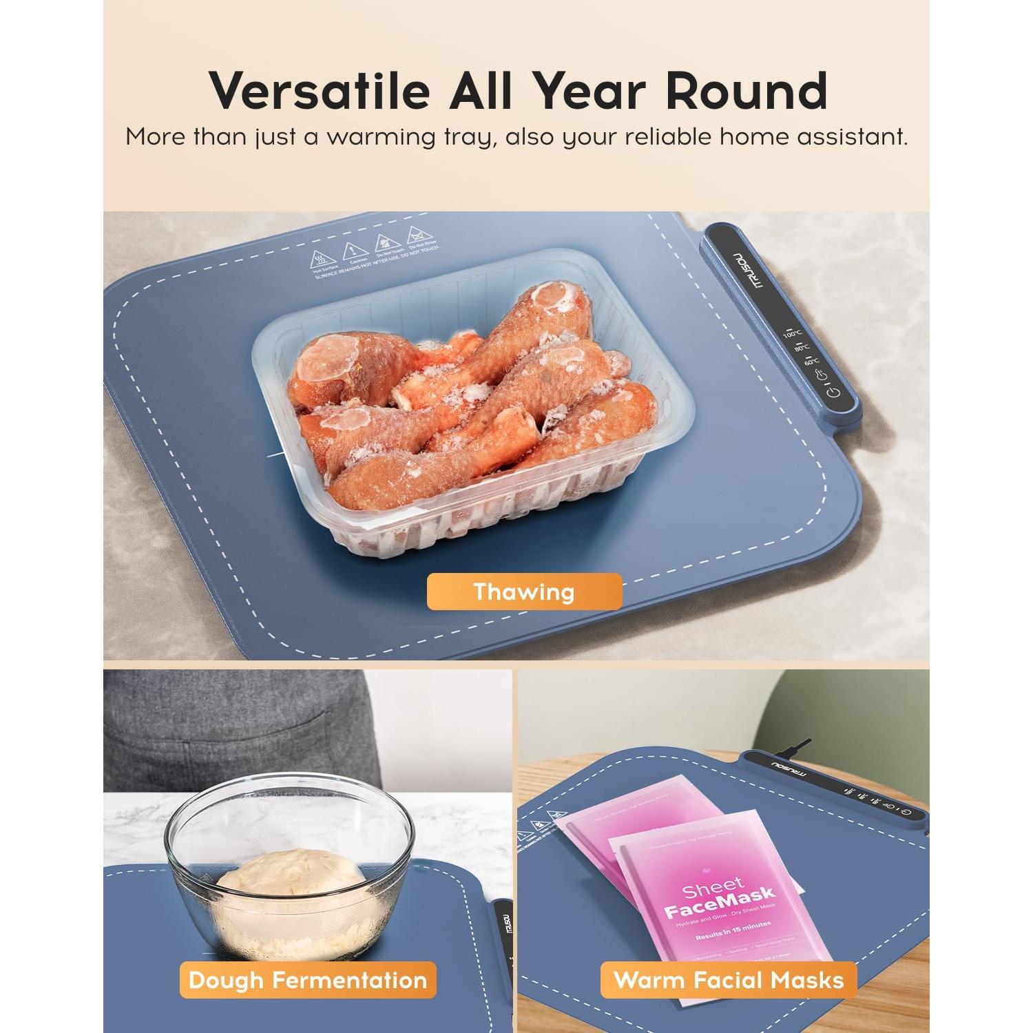 Bandeja Calentadora Eléctrica iTrusou BW402 - 44cm, 3 Temperaturas