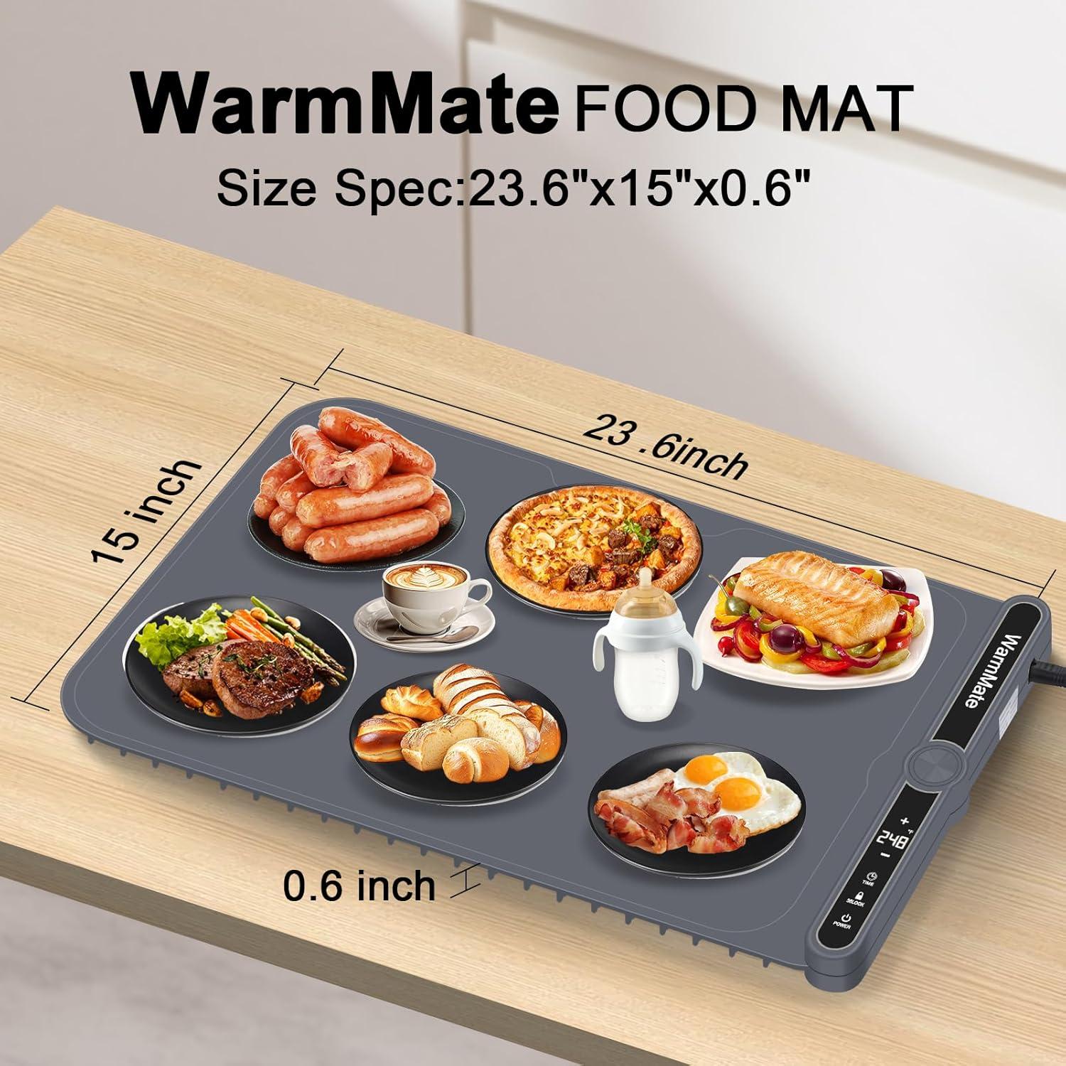 Alfombrilla Calentadora de Comida WarmMate 330W Gris Oscuro