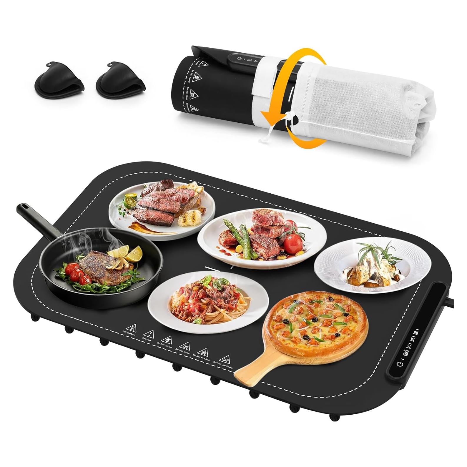 Bandeja Calentadora Eléctrica Yeviaoy Plegable 1.65kg