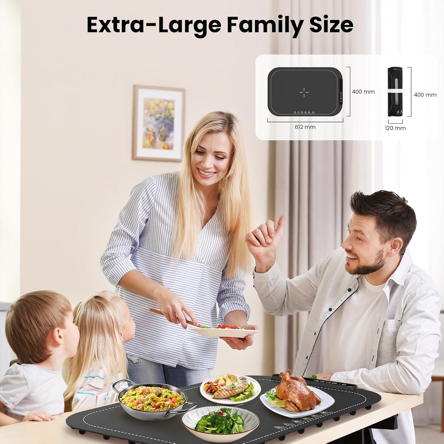 Bandeja Calentadora Eléctrica Yeviaoy Plegable 1.65kg