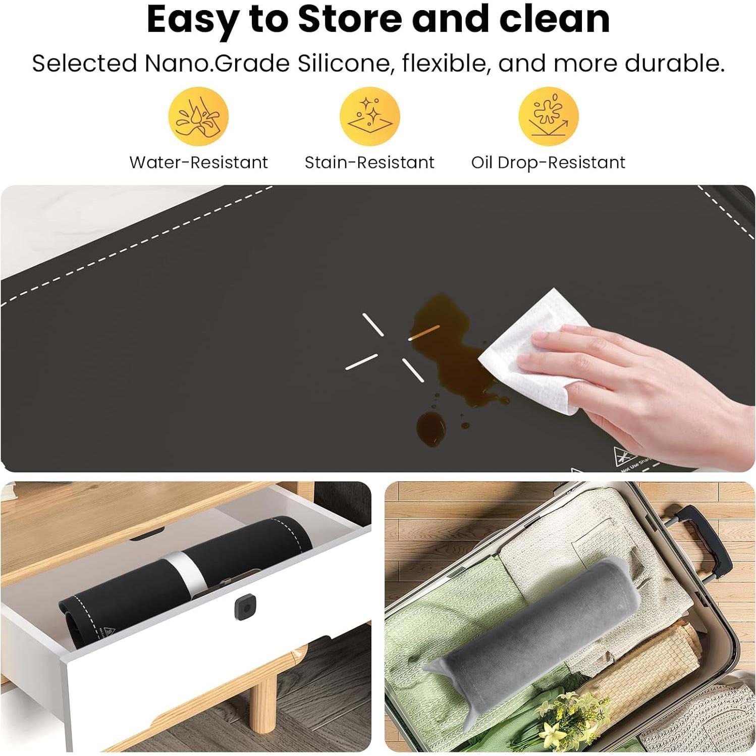 Bandeja Calentadora Eléctrica Yeviaoy Plegable 1.65kg